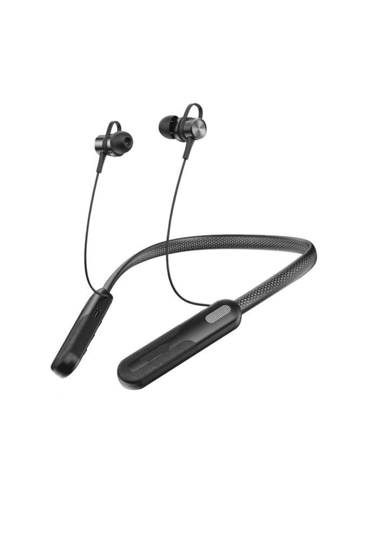Başkenttekno 200 Saat Uzun Kullanım Süresi Sporcu Bluetooth Kulaklık Boyun Bantlı Ense Tipi Mıknatslı Uç Kablosuz