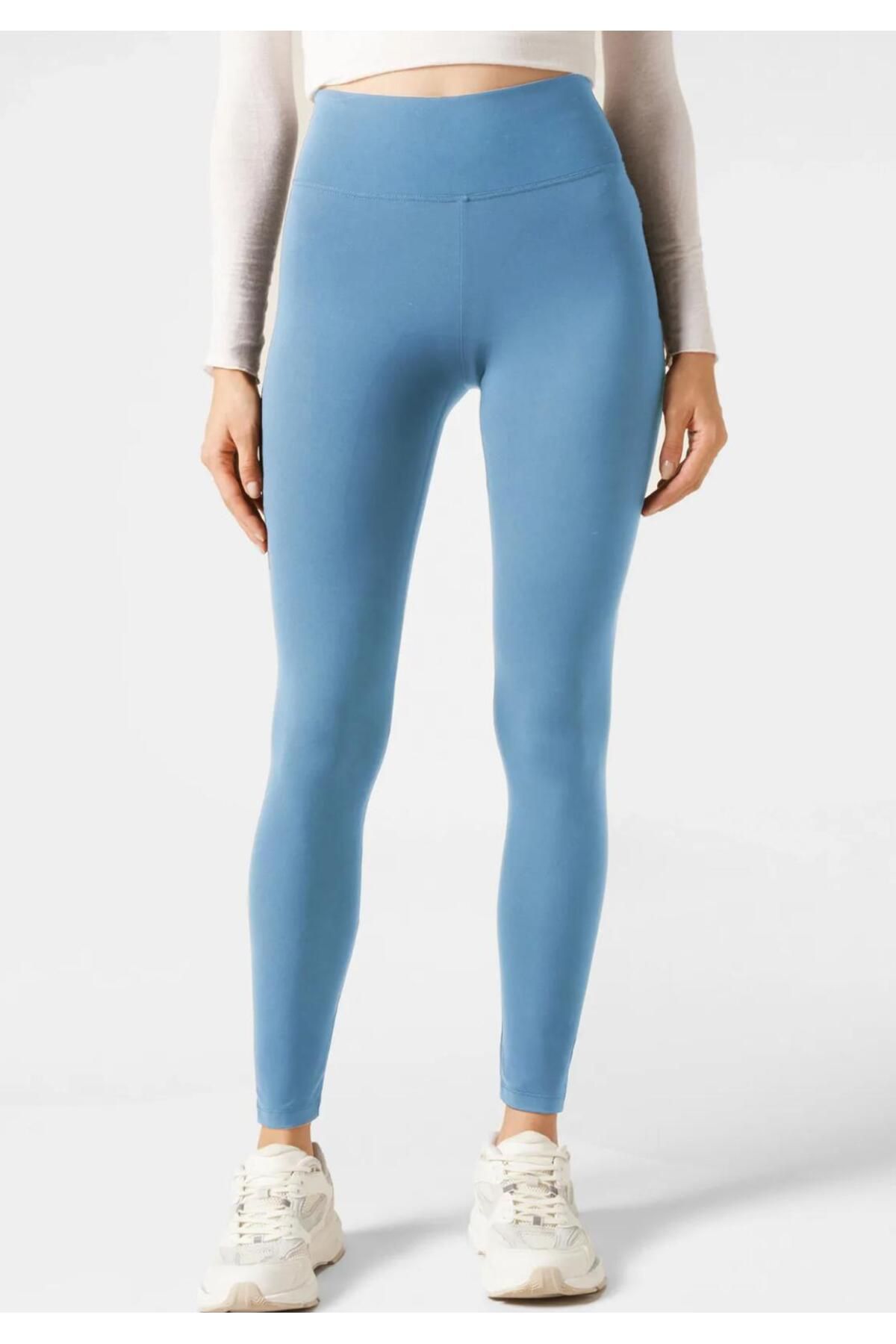 Wearflawless Kadın Yüksek Bel Toparlayıcı Cupro Tayt Spor, Yoga, Koşu ve Günlük Bilek Hizasında Tayt