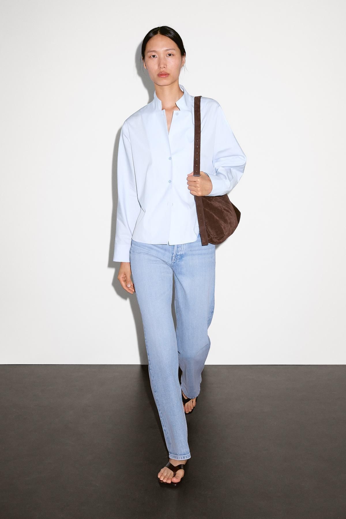 Massimo Dutti %100 pamuklu poplin gömlek