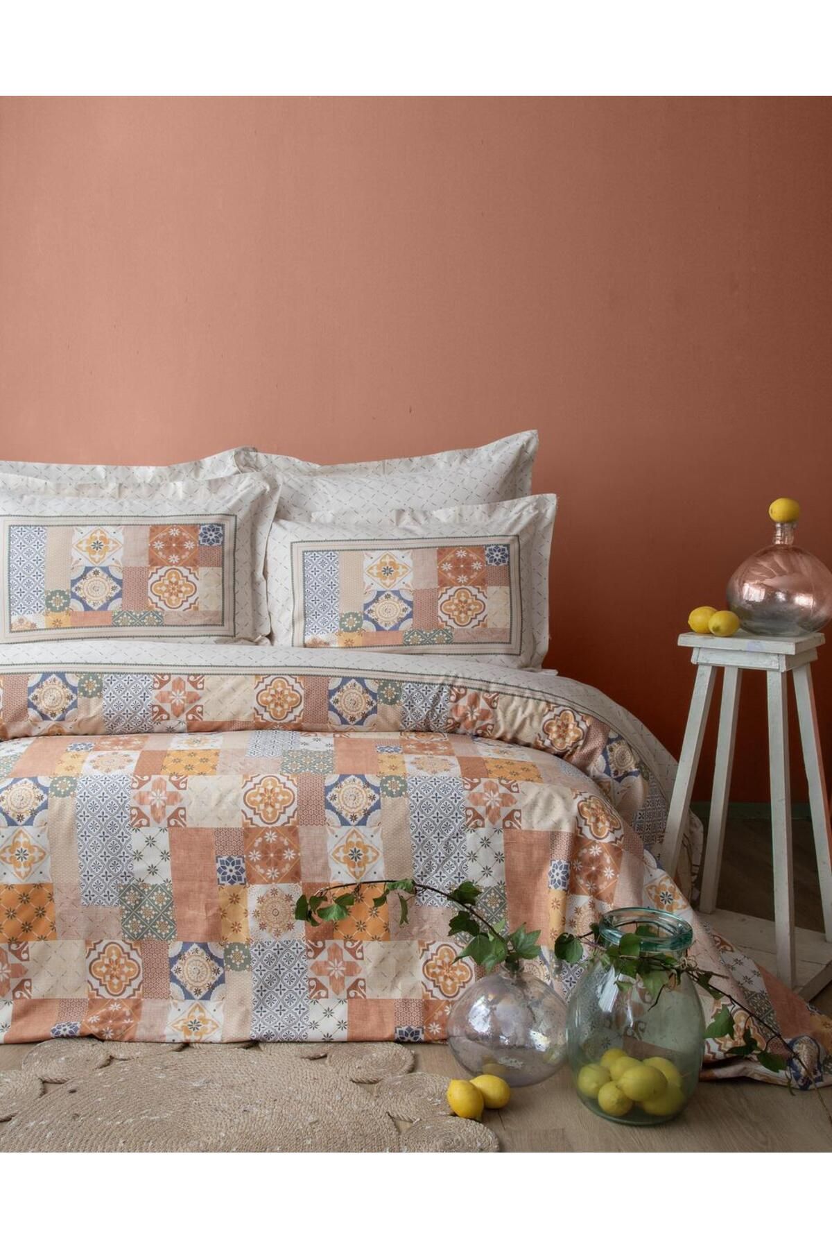 Apricitas HOME ÇİFT KİŞİLİK COMPLETE SET MAUDE TERRACOTA - COMPLET SET