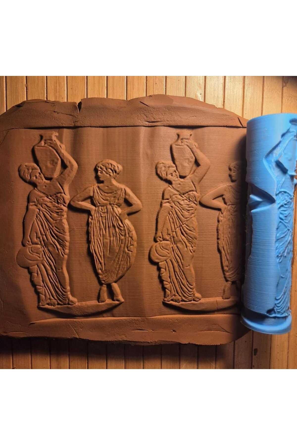 Enbceramic 17 CM YUNAN SERAMİK DOKU RULOSU POLİMER KİL DESEN OKLAVASI