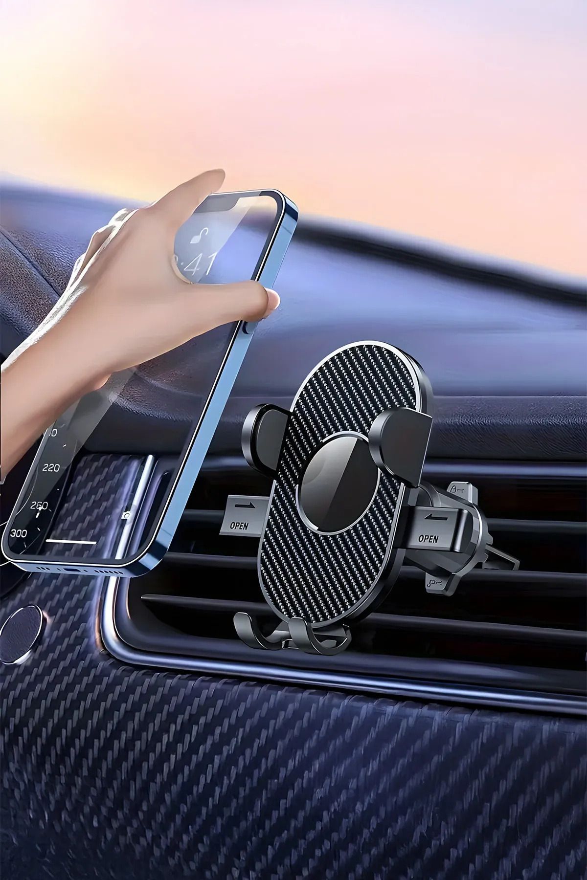 OBRAX Araç İçi 360 Derece Dönebilen Telefon Tutucu