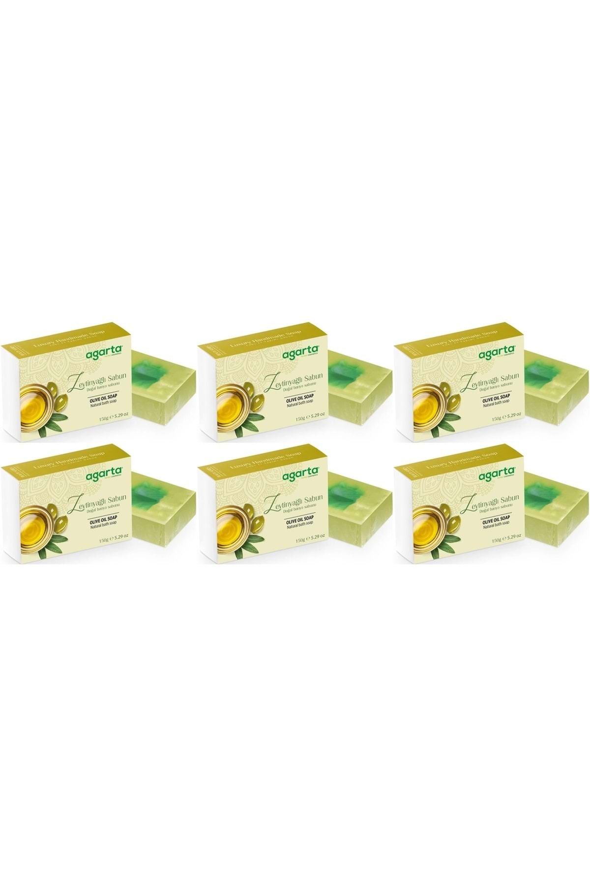Agarta El Yapımı Doğal Sabun 150GR Zeytinyağlı (6 Lı Set)