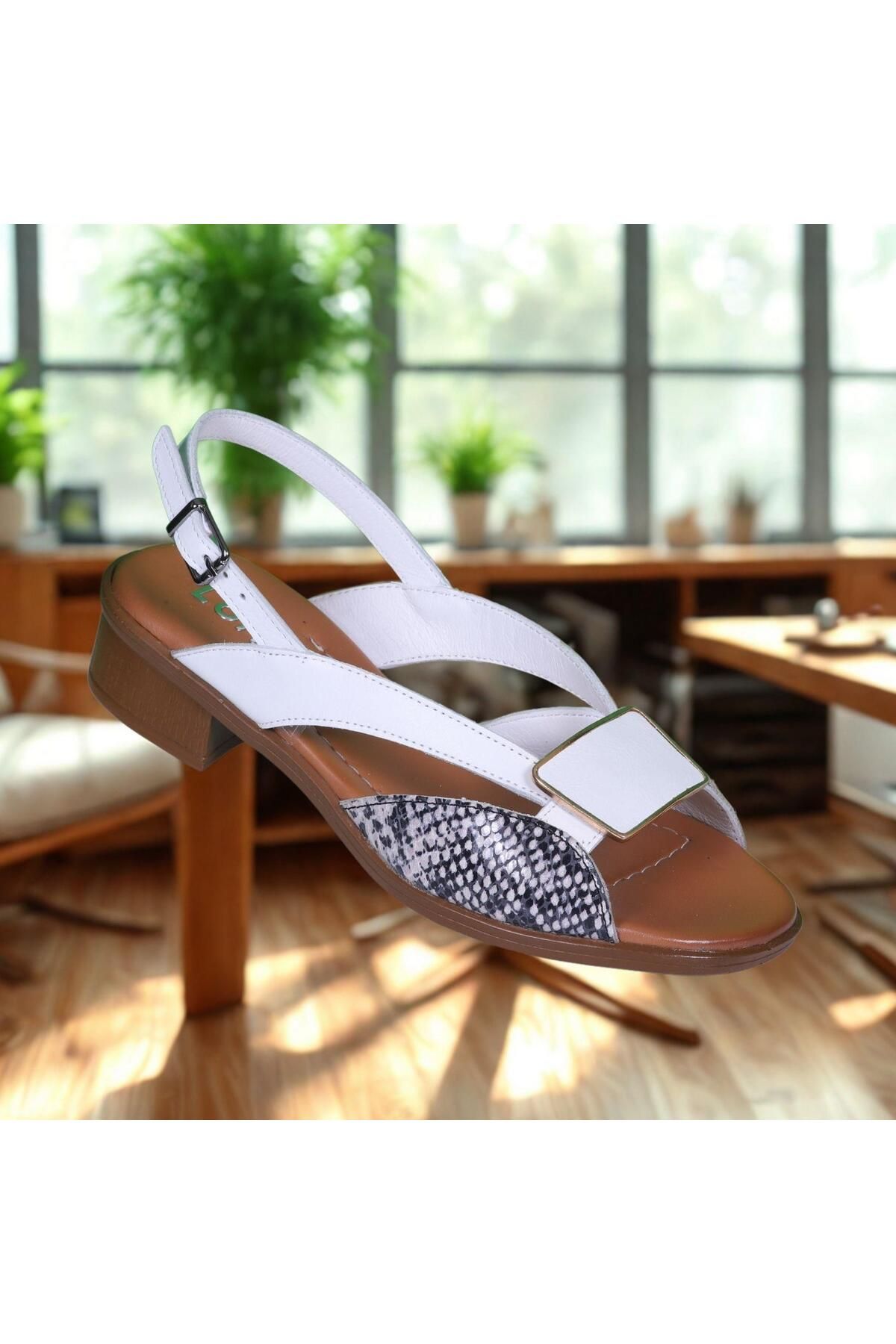 LORRA SHOES 6020 Günlük Kadın Hakiki Deri Sandaler