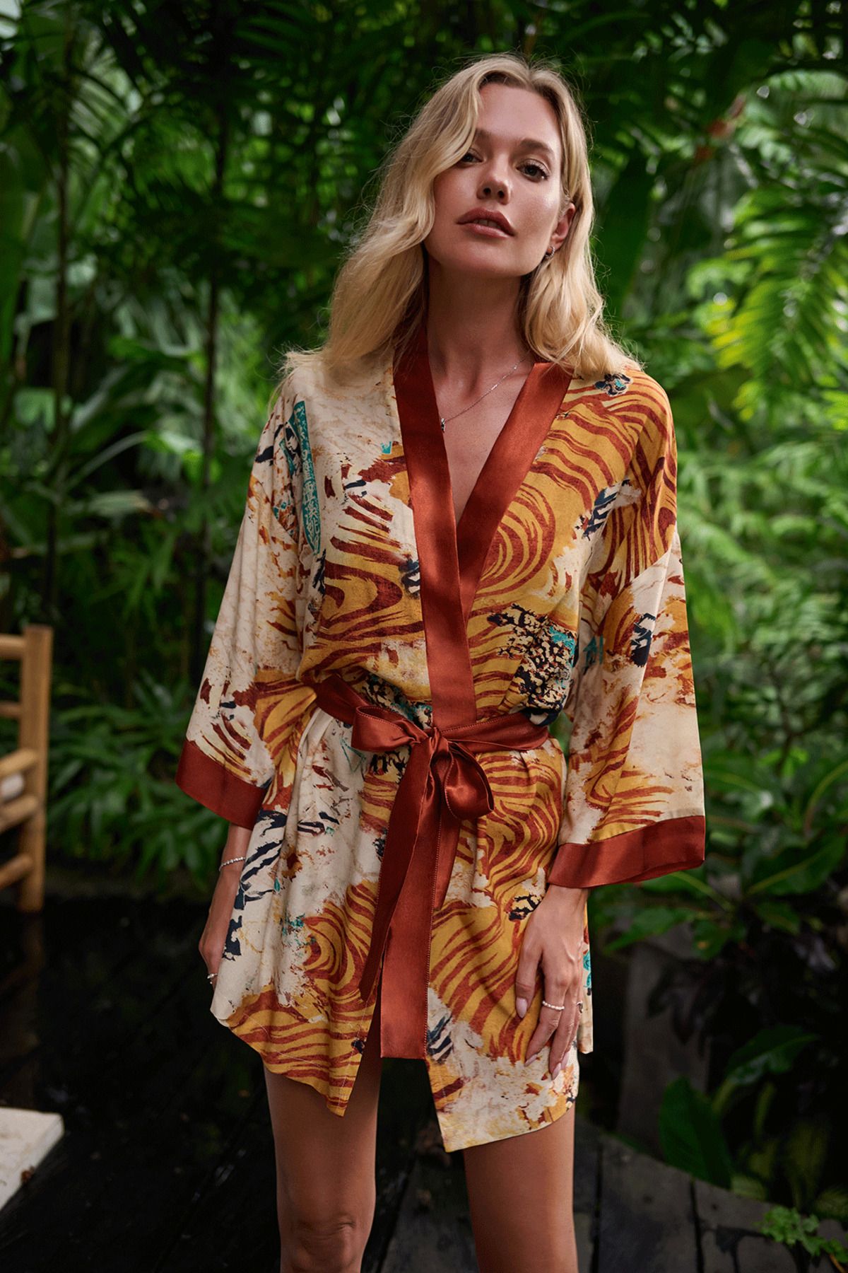 Dear Deer Okinami Kadın Kısa Kimono