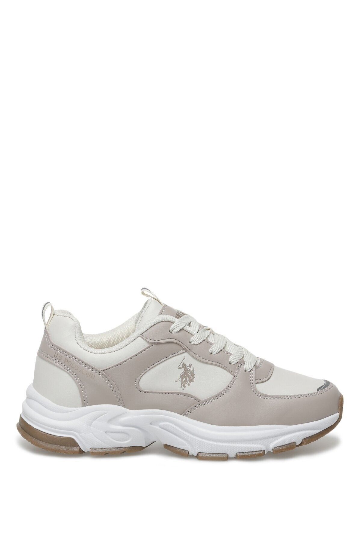 U.S. Polo Assn. Comfort Taban Bağcıklı Günlük Spor Ayakkabı Sneaker Bej