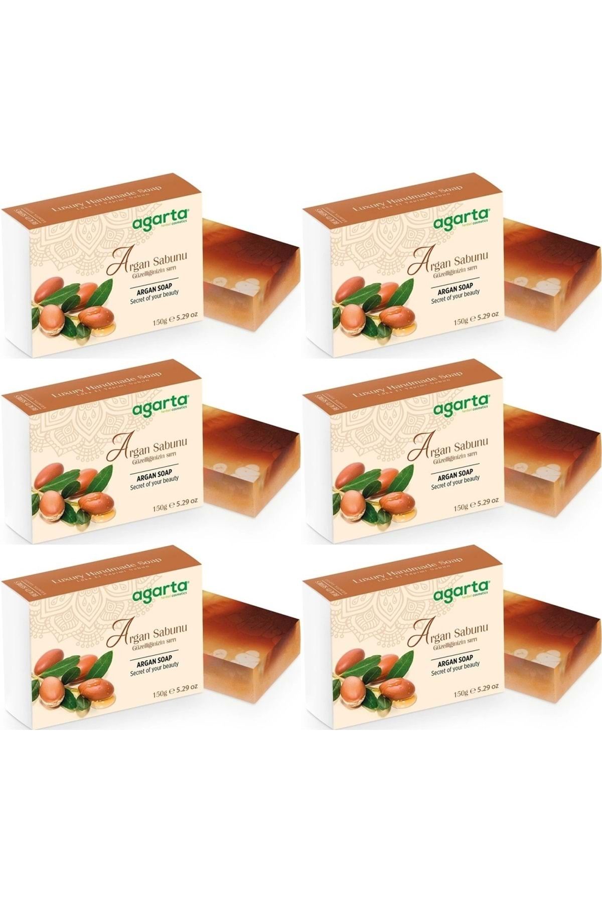 Agarta El Yapımı Doğal Sabun 150GR Argan (6 Lı Set)