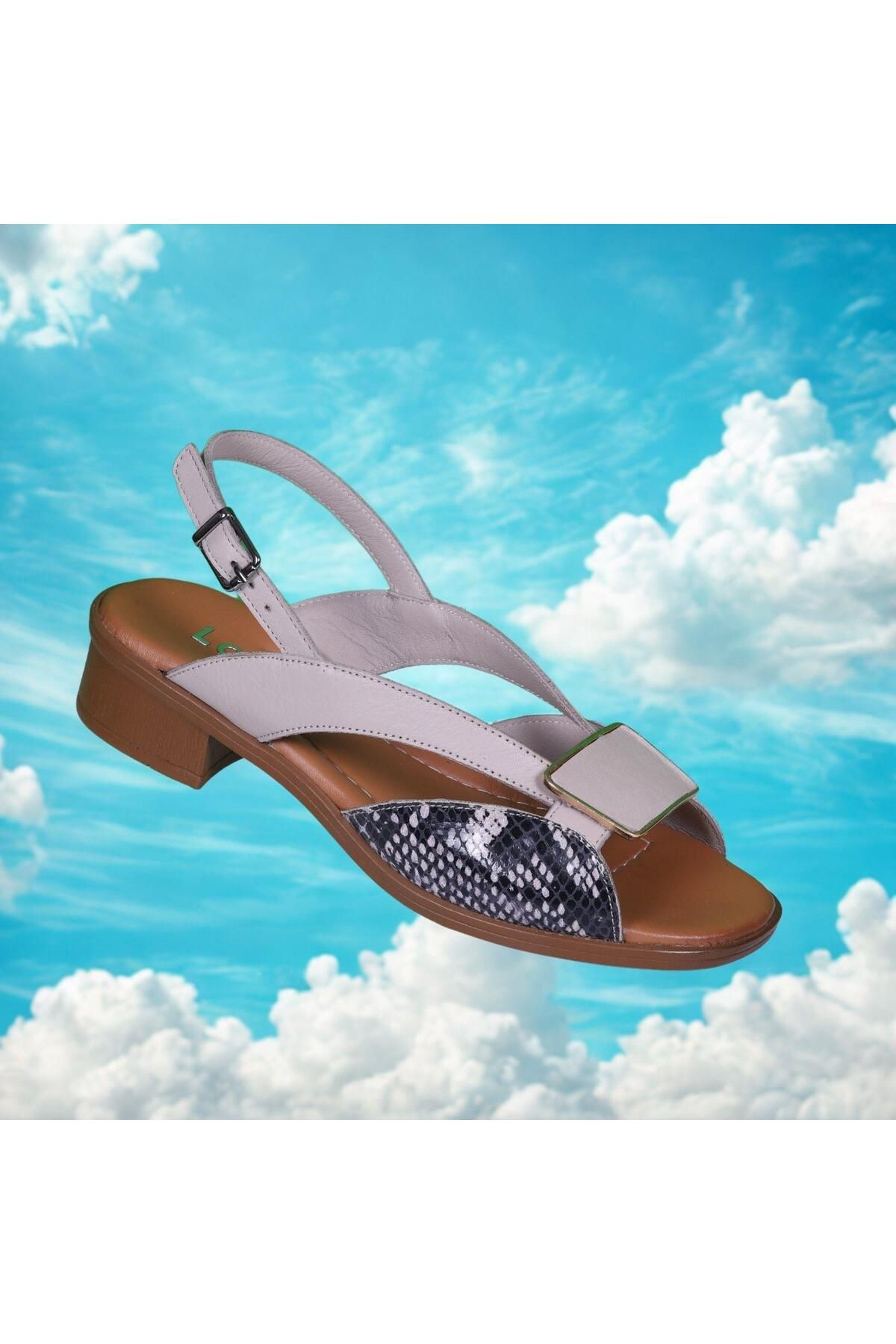 LORRA SHOES 6020 Günlük Kadın Hakiki Deri Sandaler