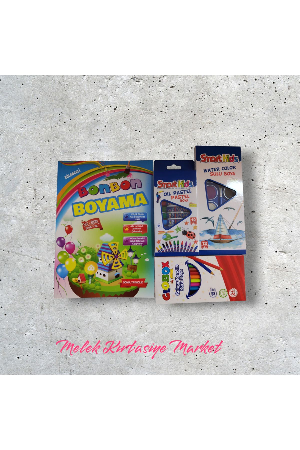Smart Kids BOYAMA SETİ ( KURU BOYA-PASTEL BOYA-SULU BOYA-BOYAMA KİTABI)