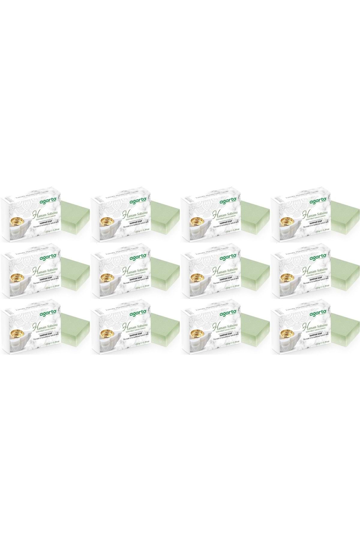 Agarta El Yapımı Doğal Sabun 150GR Hamam (12 Li Set)