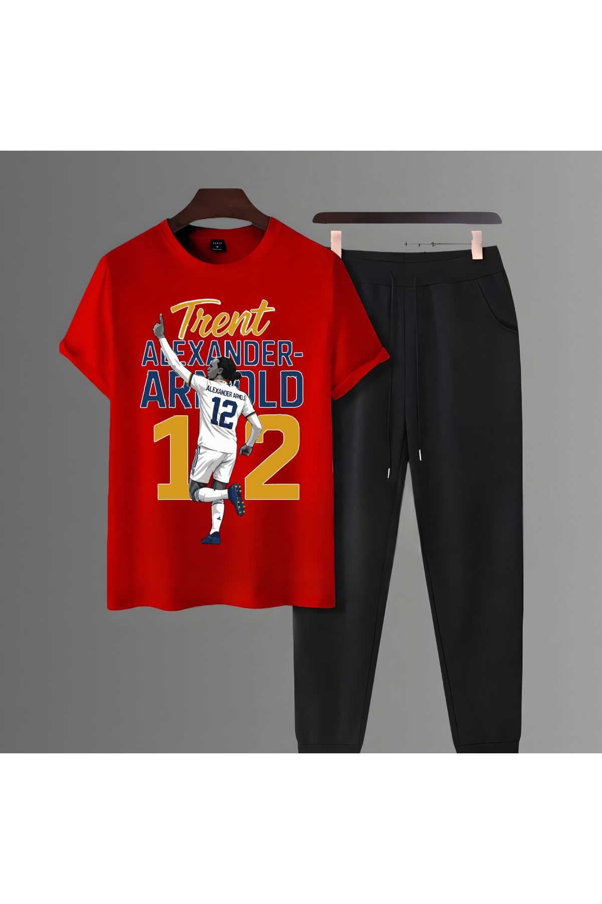 Biy Store Trent Alexander-Arnold forma futbol baskılı unisex kısa kollu erkek tişört kadın t-shirt eşofman