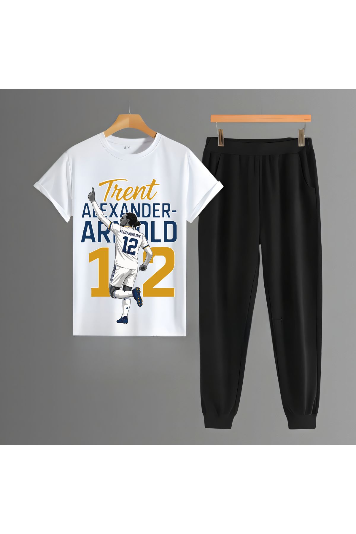 Biy Store Trent Alexander Arnold forma futbol baskılı unisex kısa kollu erkek tişört kadın t-shirt eşofman