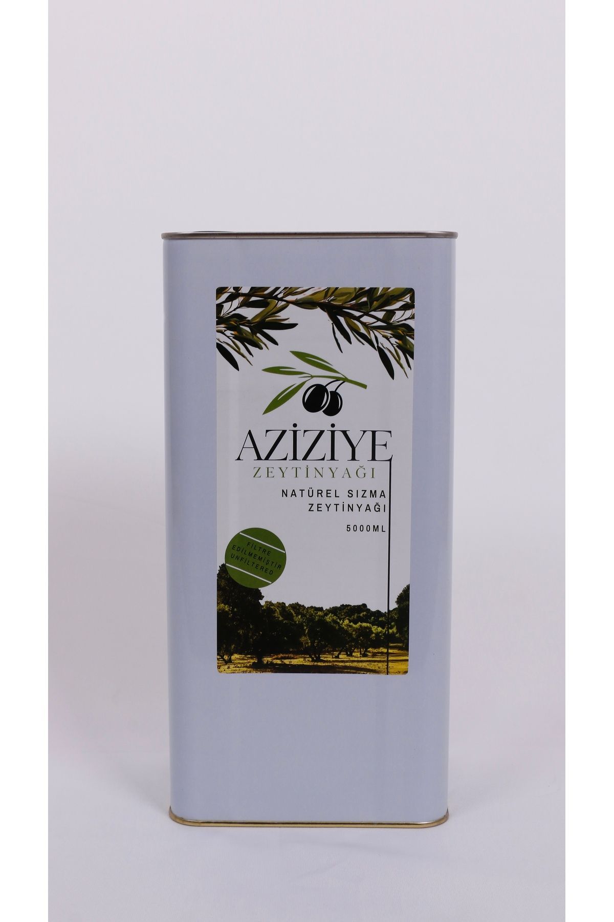 Aziziye Olgun Hasat Soğuk Sıkım Naturel Sızma Zeytinyağı 5 Lt