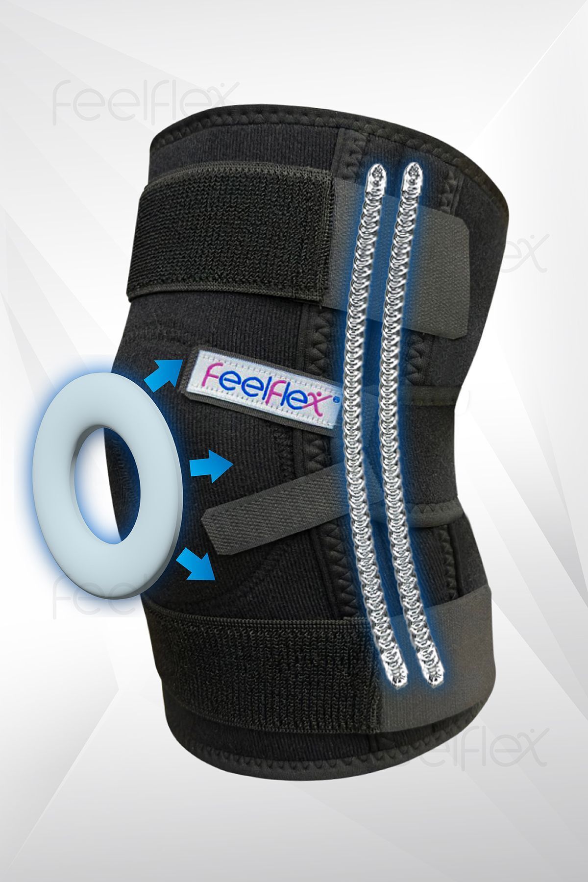 teknotrust Standart Menüsküs Çapraz Bağ Patella Çelik Ligament Destekli Sporcu Dizlik Standart TR