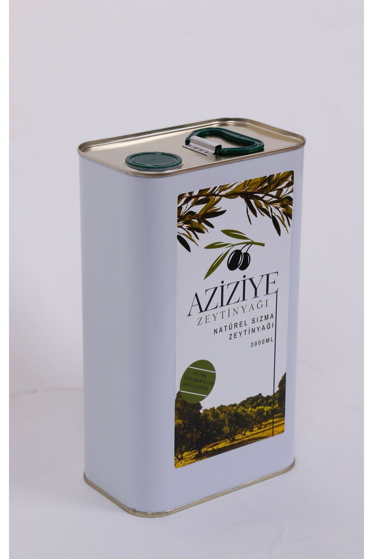 Aziziye Olgun Hasat Soğuk Sıkım Naturel Sızma Zeytinyağı 3 Lt