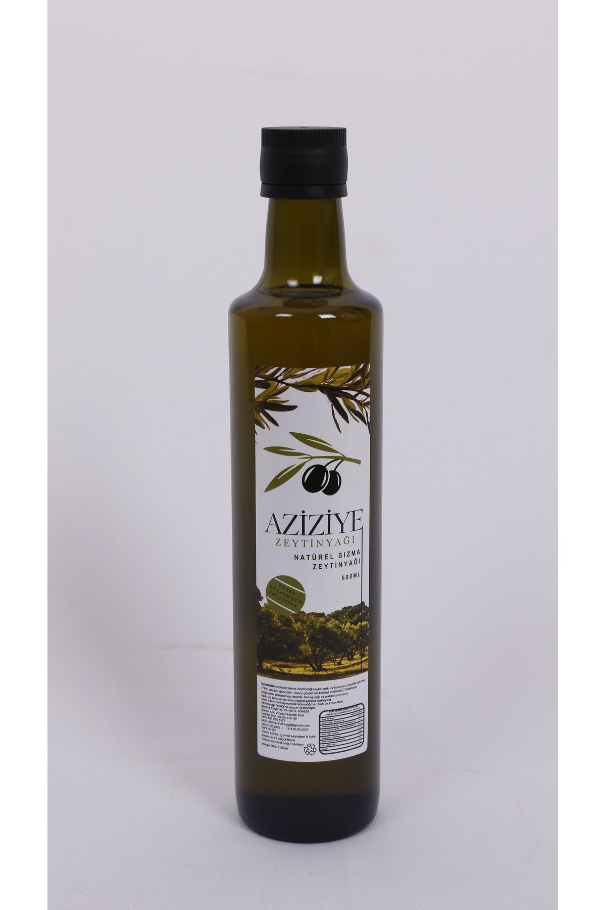 Aziziye Olgun Hasat Soğuk Sıkım Naturel Sızma Zeytinyağı 500 ML