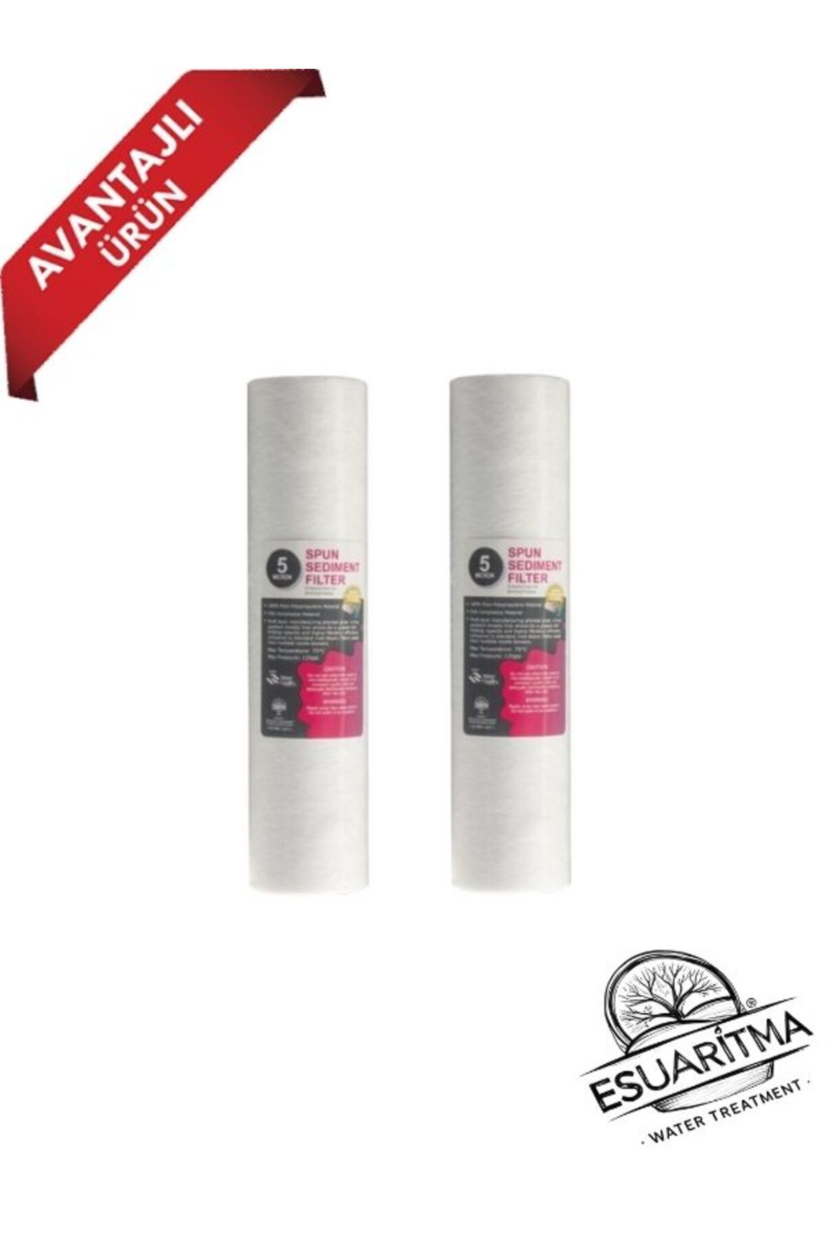 Reverse Osmosis Sediment Filtre 10'' 2 adet