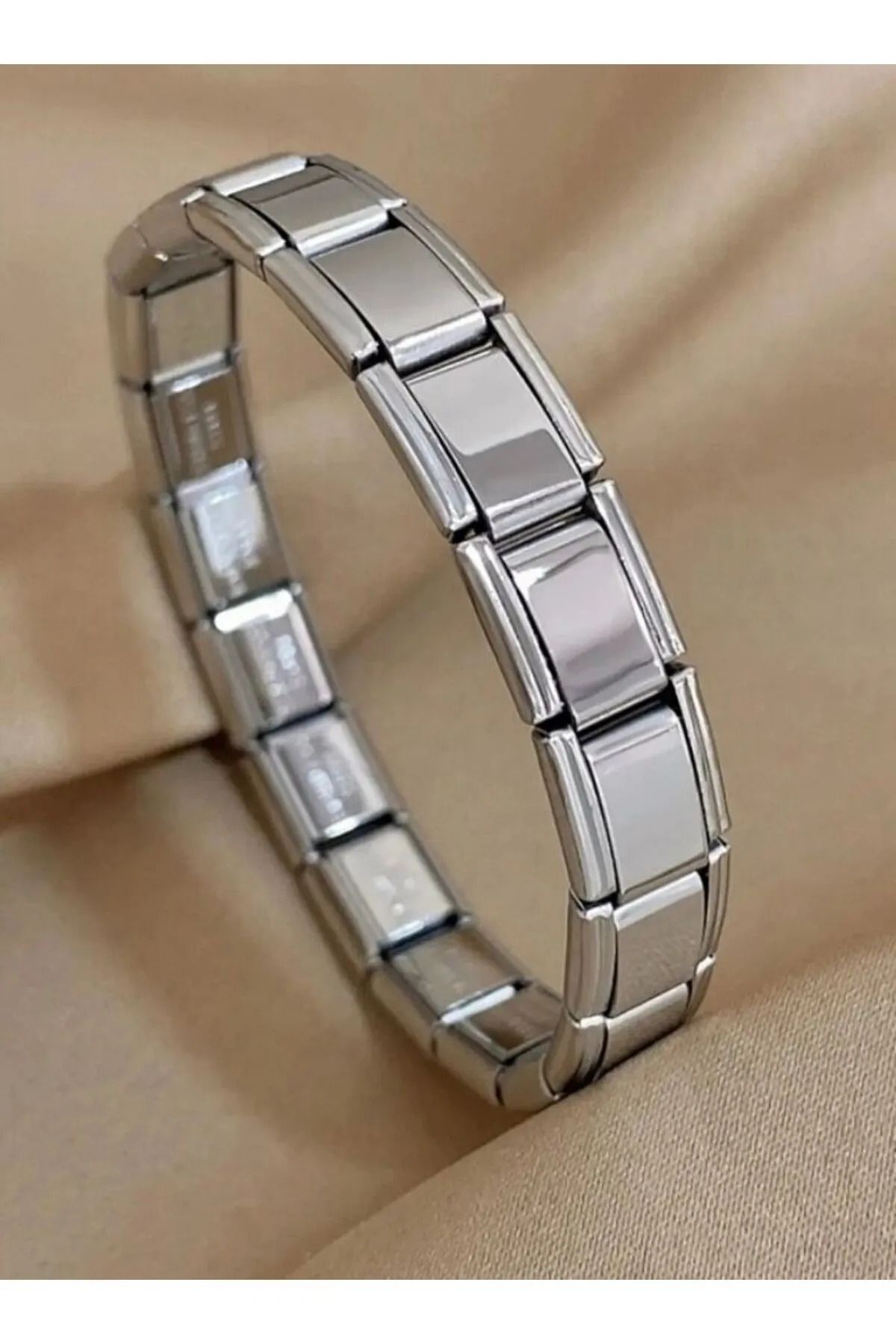 TERE STYLE Italyan Charm Bileklik Nomination Yazısız Steinless Steell