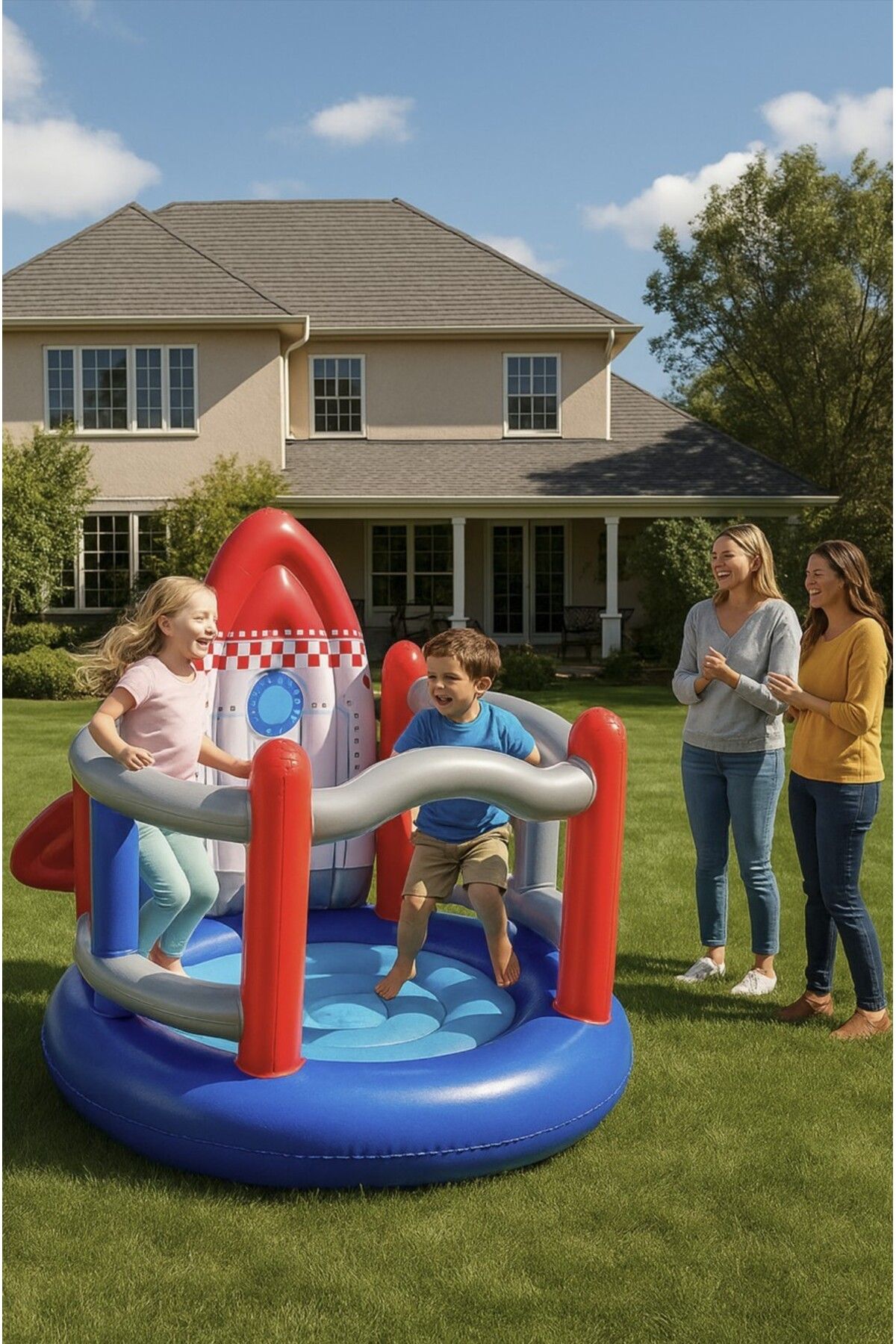 TOYFEST Şişme Trambolin Zıplama Top Havuzu 155 X 142 X 145 Cm