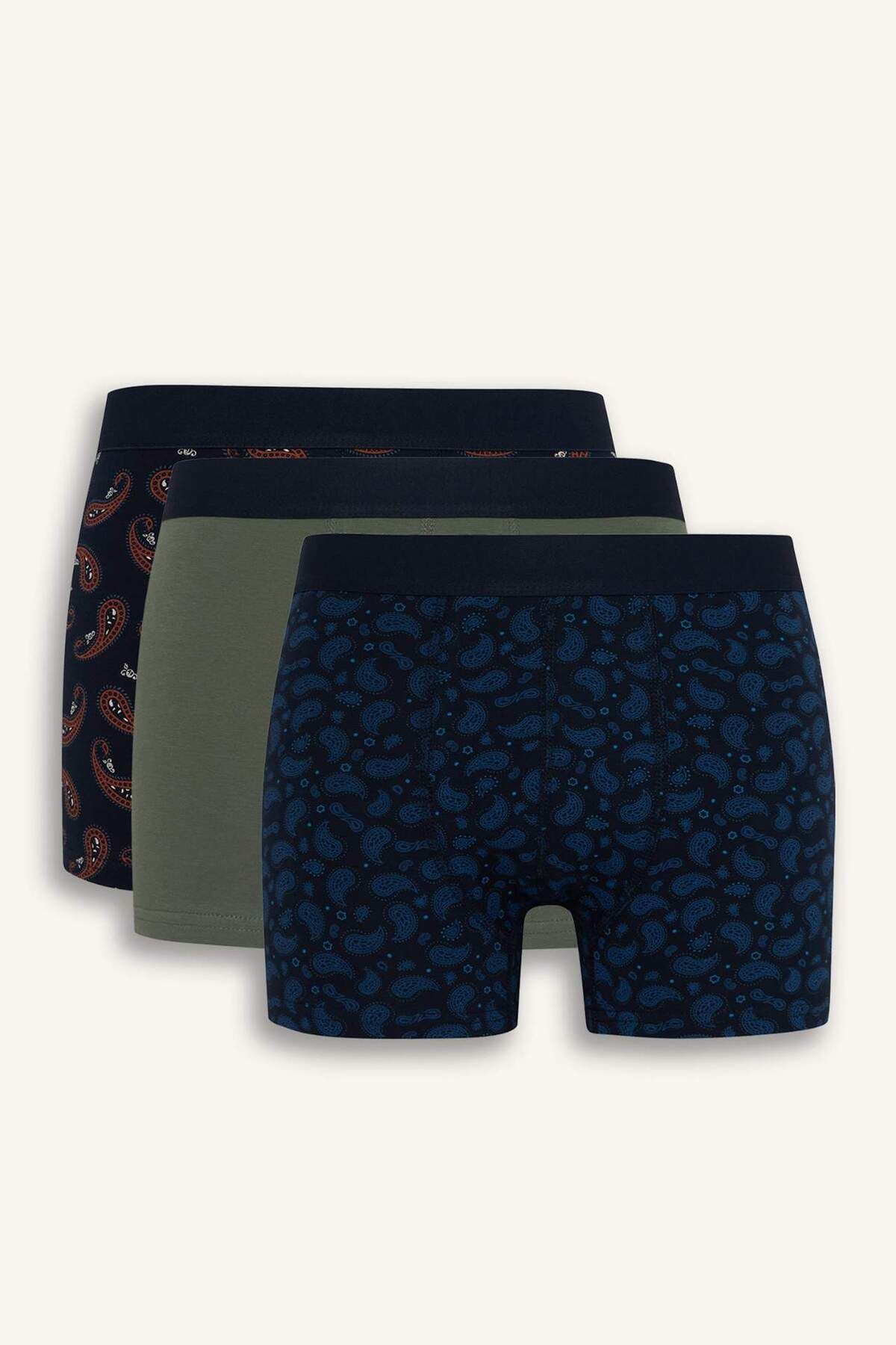 DeFacto Regular Fit Çizgili 3lü Boxer E2919AX25SP