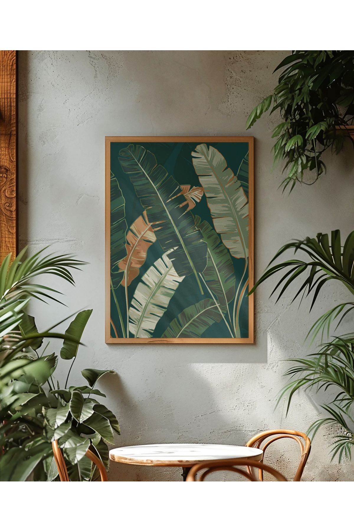 sames decoration Tropikal bitki yaprakları tablosu