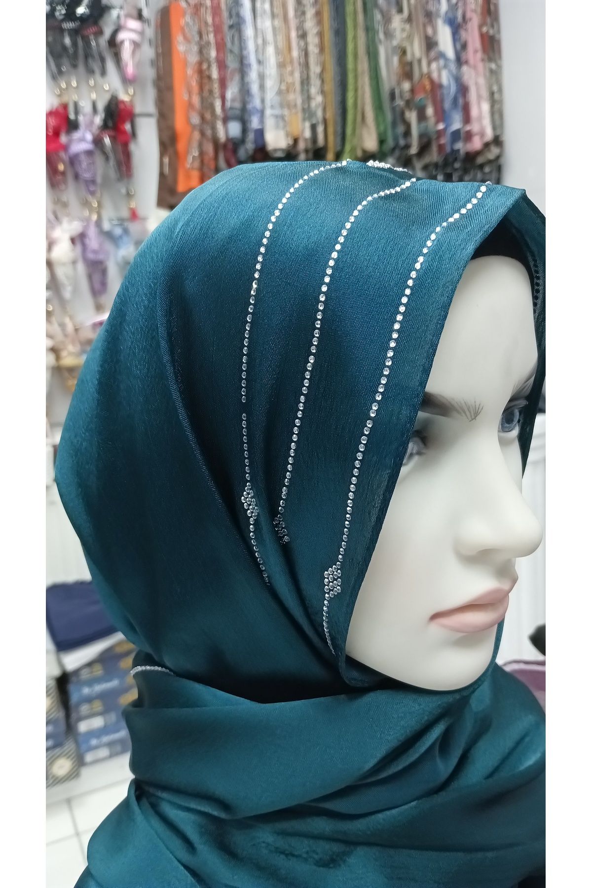 hilalay UZAK SEHİR SADAKAT PETROL YEŞİLİ ABİYE ŞAL
