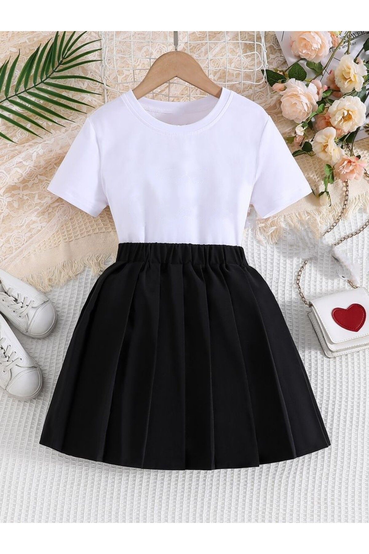 shop Kiz çocuk etek tişört 2 li kombin