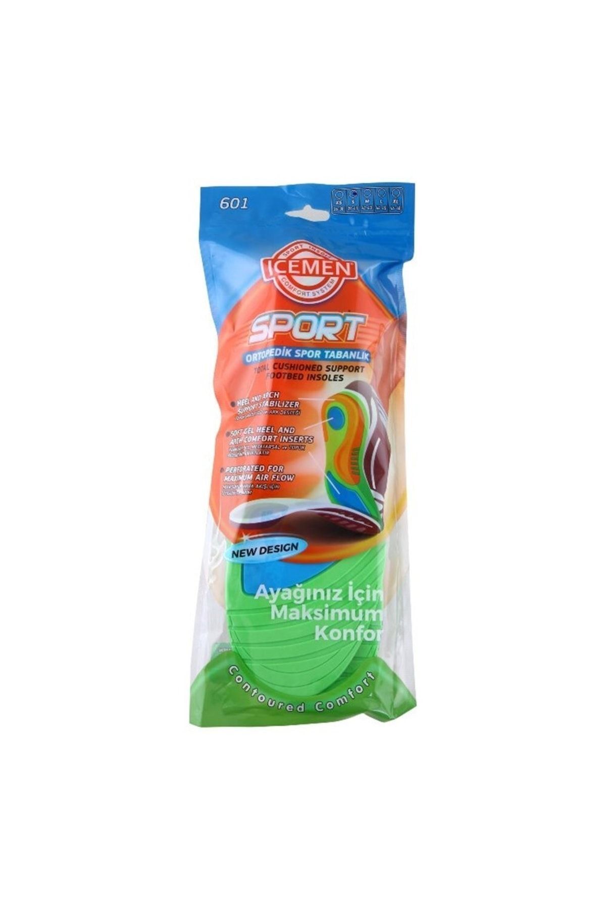 teknotrust Rahatlatıcı Ped 601 Anatomik Spor Tabanlık naturel TR 36-40 Silikon