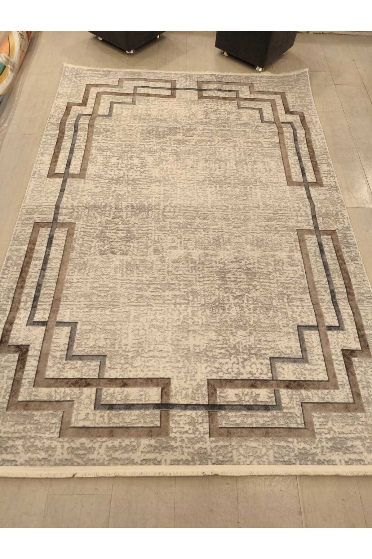 Home Dijital Baskılı Halı Modern Desen Kaymaz Taban Makinede Yıkanabilir Salon Mutfak Halısı