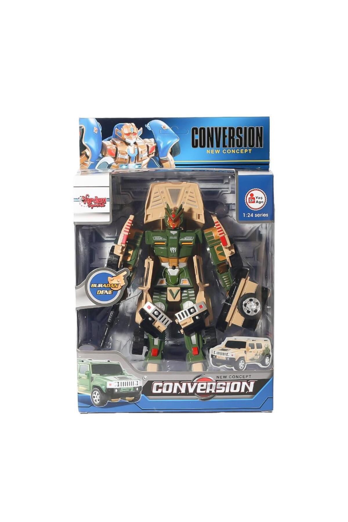 MR RZN STORE-HW-899-1-2-5 Transformable Robot Jeep 1:24 -Vardem 2