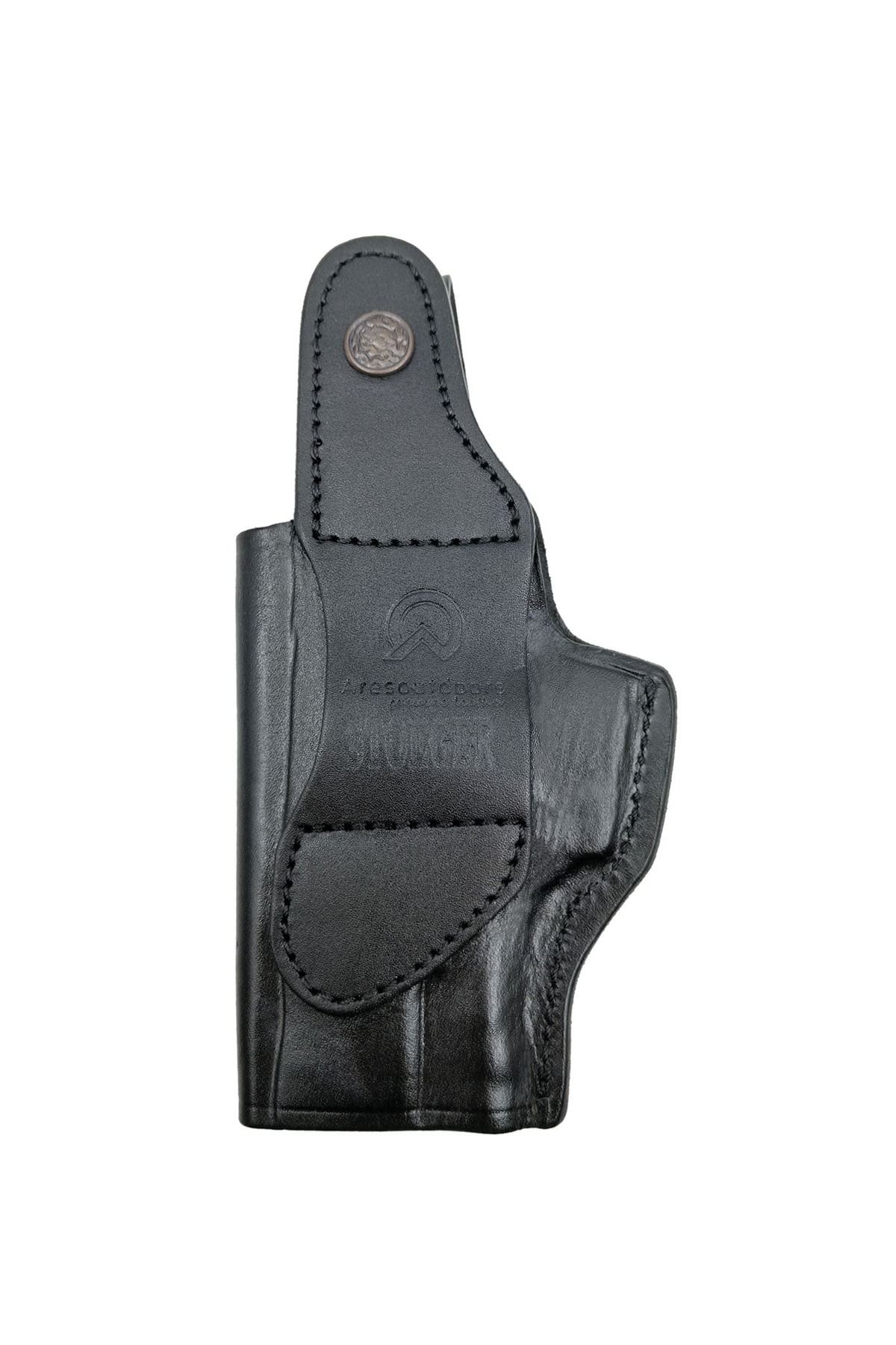 Aresoutdoors Stoeger Cougar 8000 İçin Uyumlu Kemer İçi Mandallı Siyah Deri Silah Kılıfı