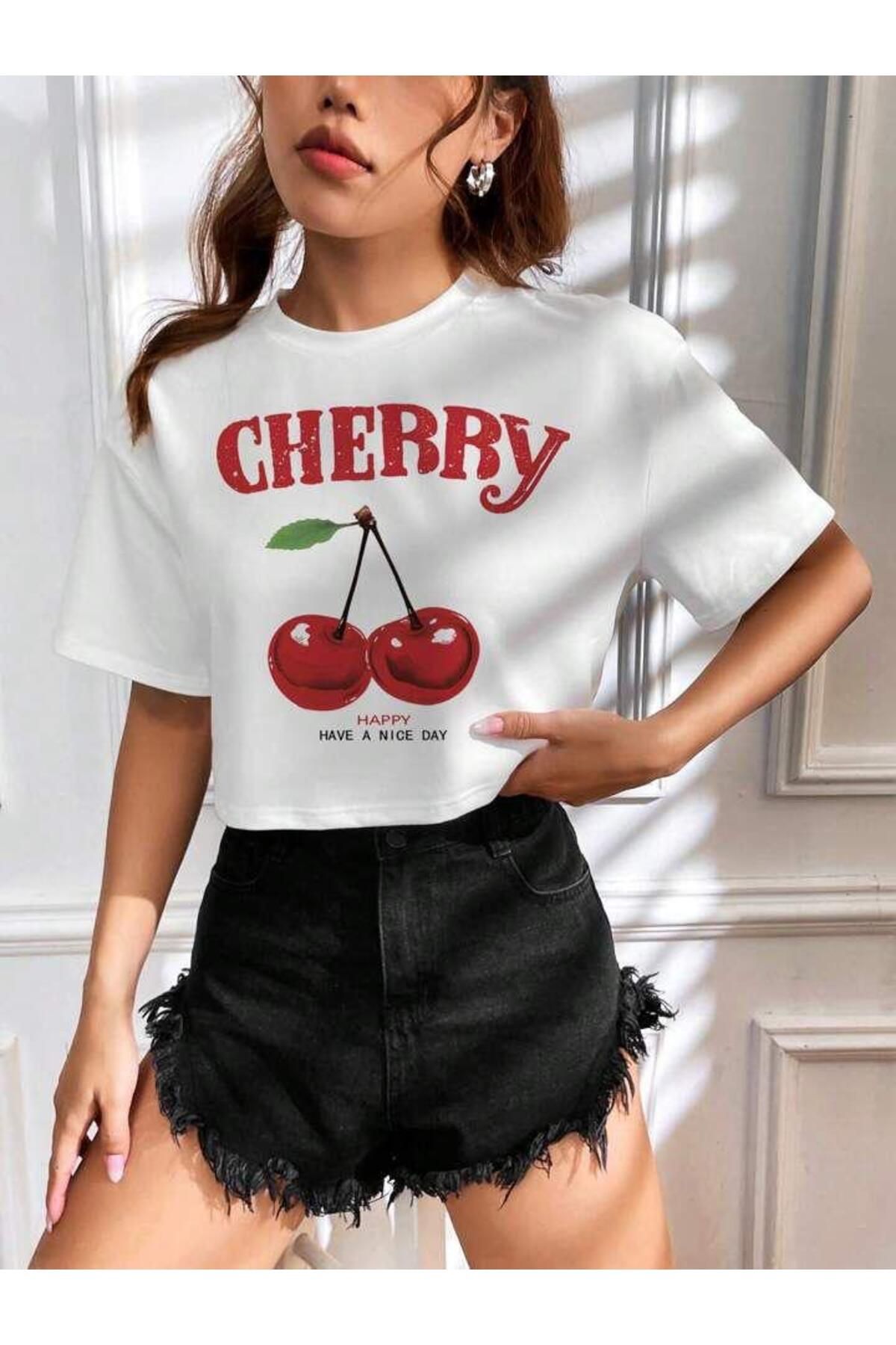 SEDA IŞIKLAR UNİSEX KADIN-ERKEK ÖZEL BASKILI OVERSİZE CROP T-SHİRT