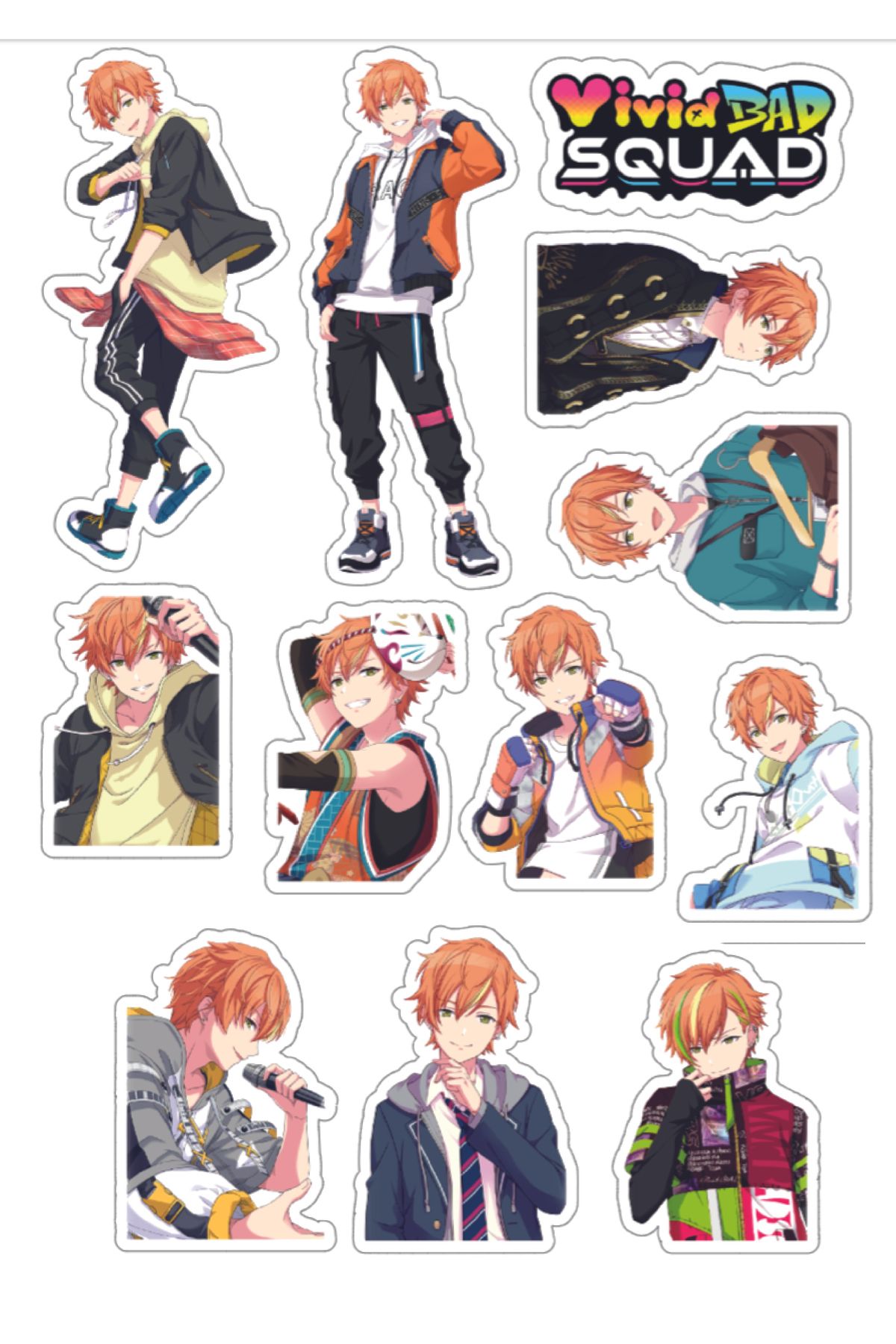 nihonwosekai Hatsune Miku Colorful Project Sekai Anime Sticker Seti Pjsekai Akito Shinonome