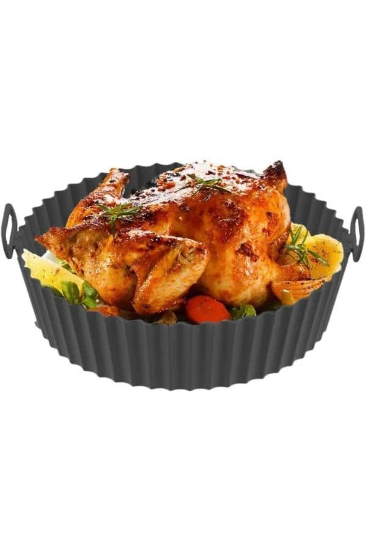 STOREMAX Silikon Kabı, Yapışmaz Airfryer Kalıbı, Isıya Dayanıklı Yanmaz Kolay Temizl