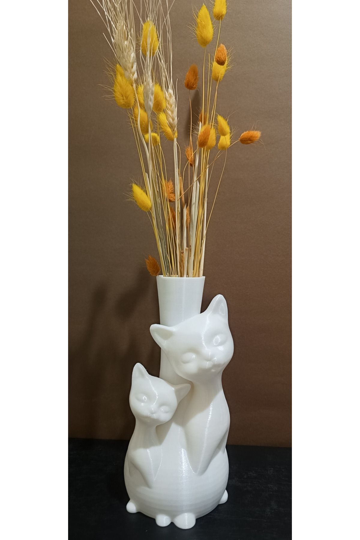 SYK Mühendislik Kedi Figürlü Vazo (20 cm)