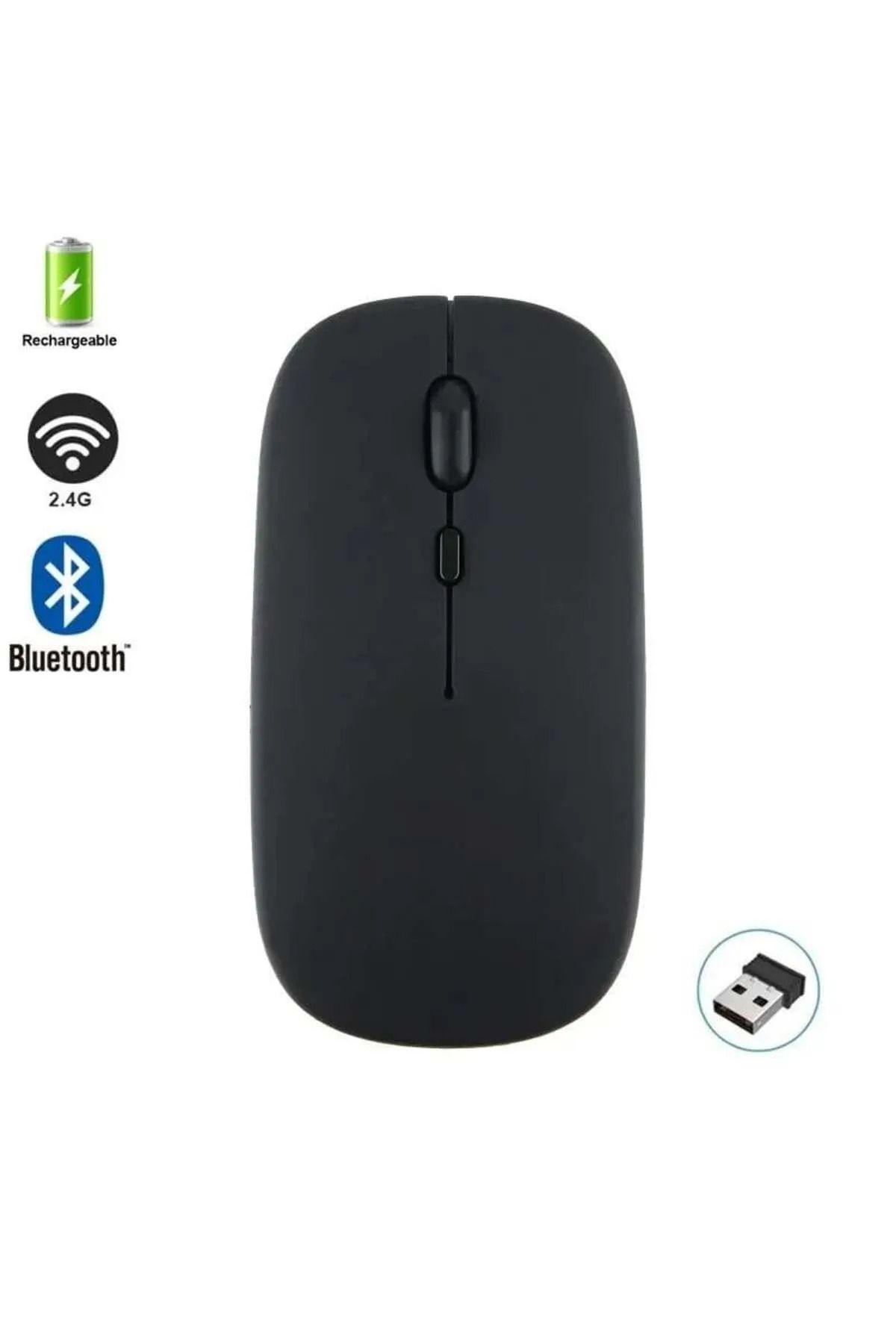 OBRAX Ergonomik RGB Işıklı Kablosuz Optik Mouse