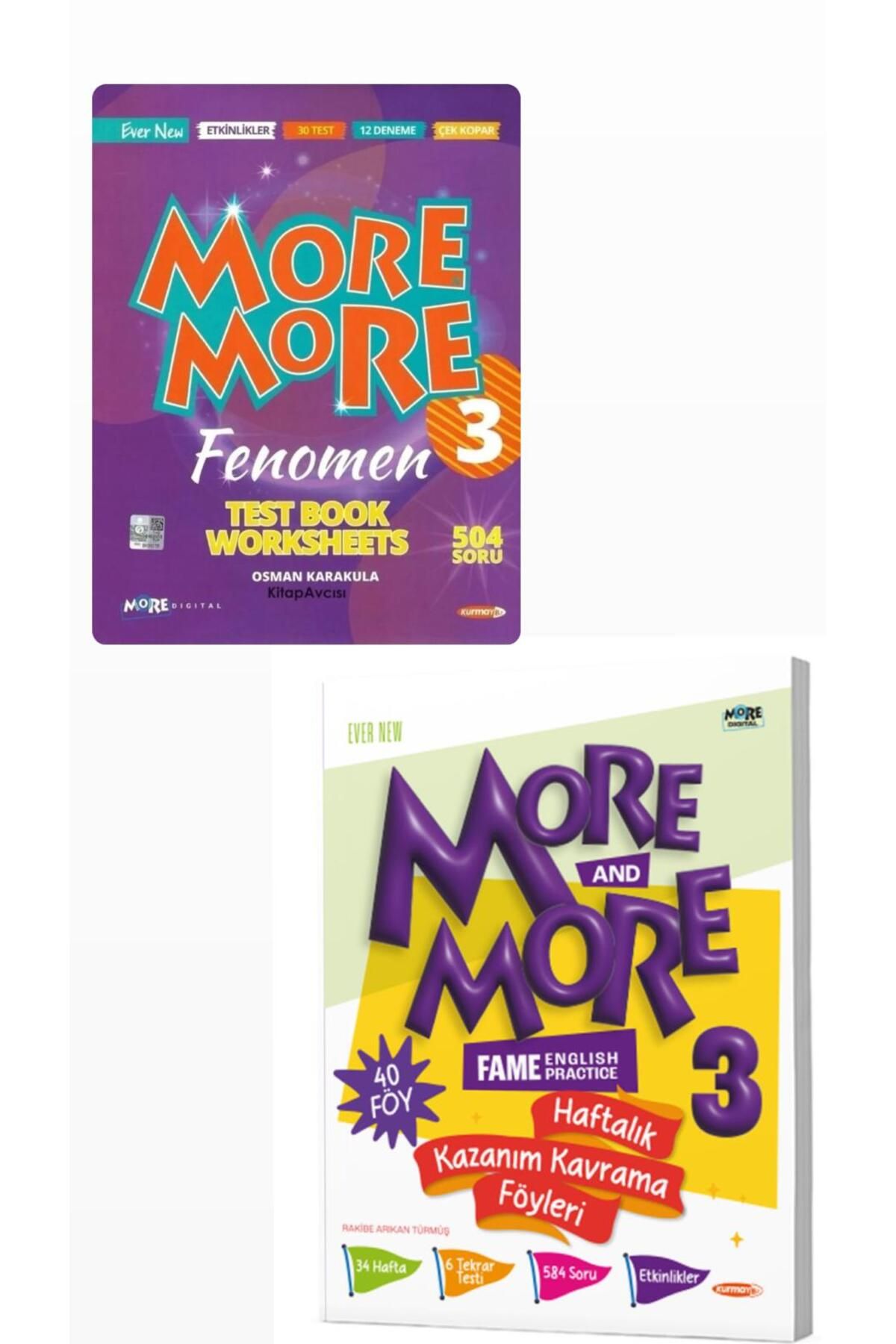 Kurmay Yayınları Kurmay Yayınları 3.Sınıf Fenomen Test Book Worksheets+More & More 3 Haftalık Kazanım Kavrama Föyleri