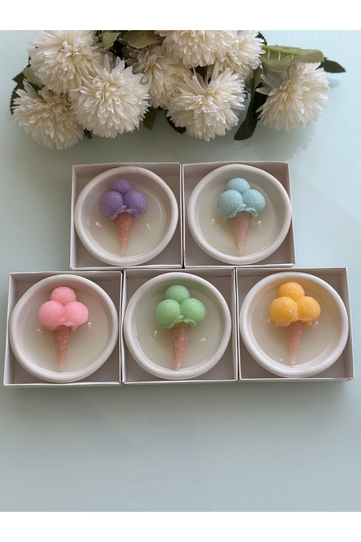 BalibeeCandle Kasede 10’lu Dondurma Mum Hediyelik