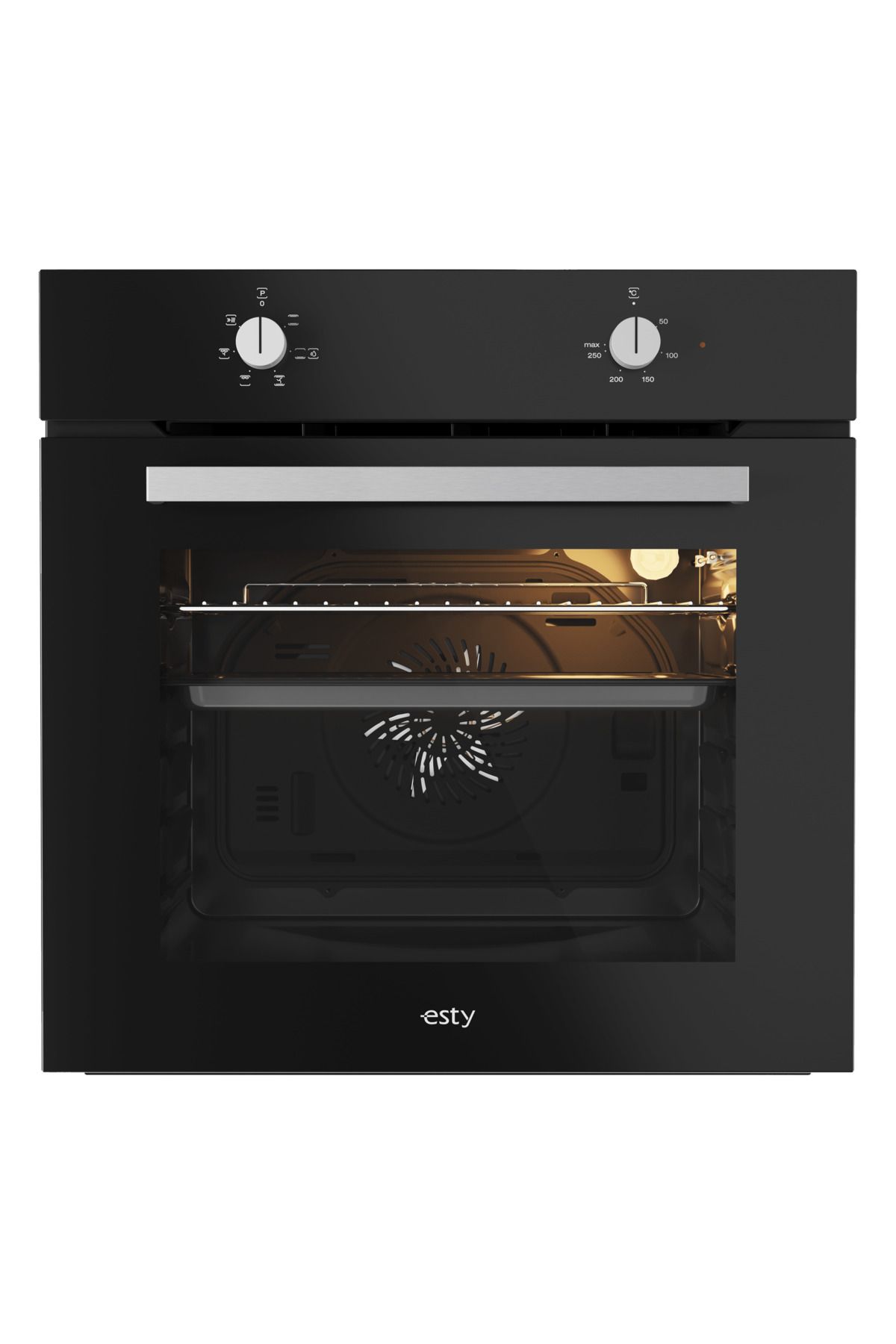 Esty AEF6601B03 ESTY 60 CM SİYAH MULTİFONKSİYON ANKASTRE FIRIN