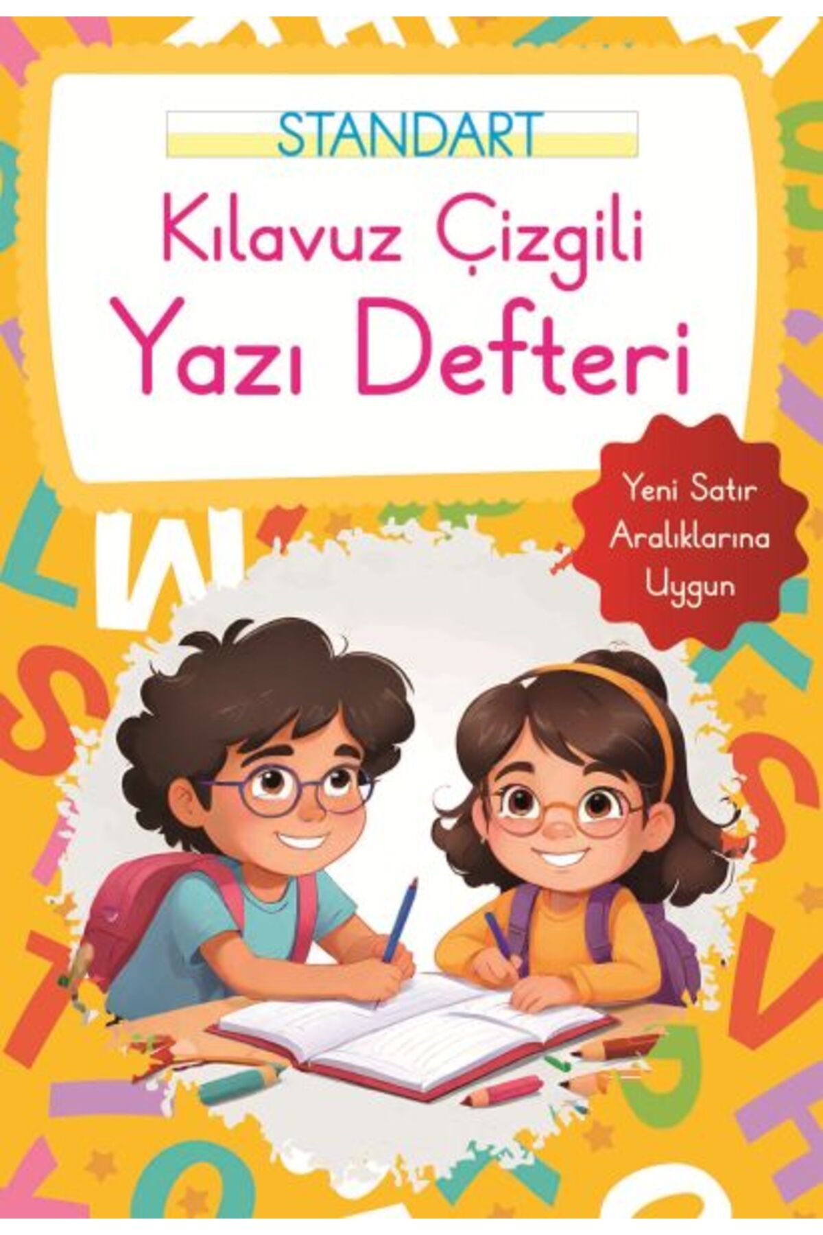 Parıltı Yayınları Kılavuz Çizgili Yazı Defteri Küçük Boy - Turuncu