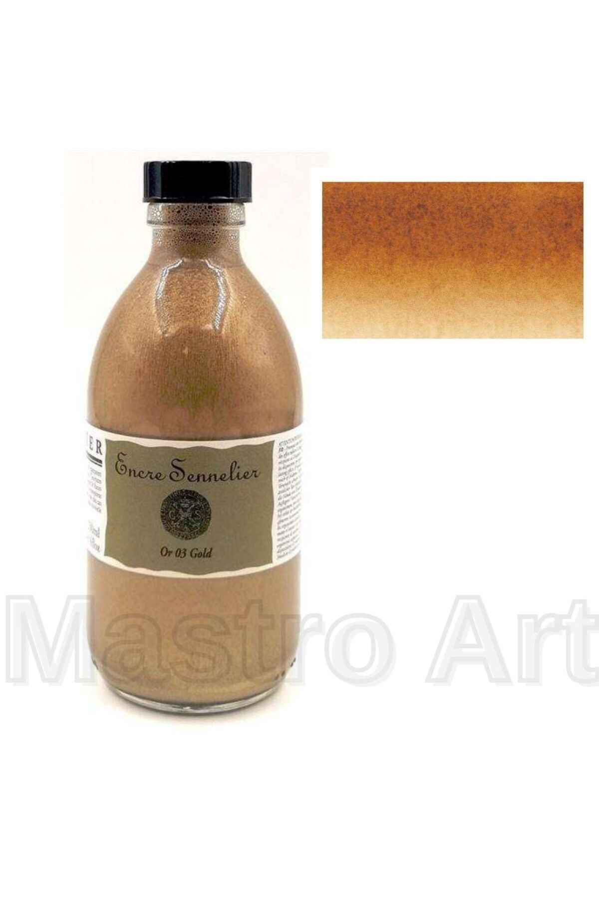 Sennelier Çini,Çizim Mürekkebi 250 ml Gold 03