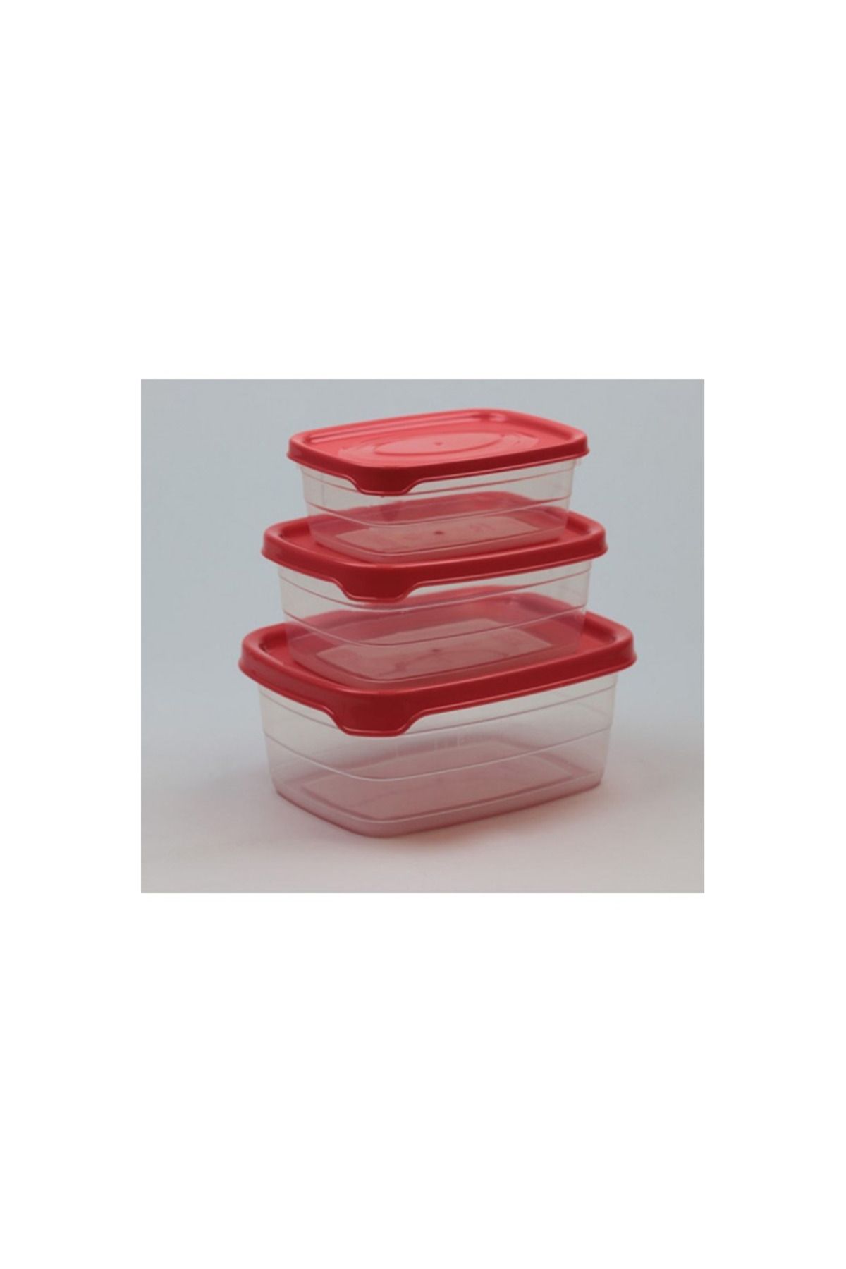 maarketim Plastik Saklama Kabı 3'lü 400 Ml - 670 Ml - 1.2 Lt.