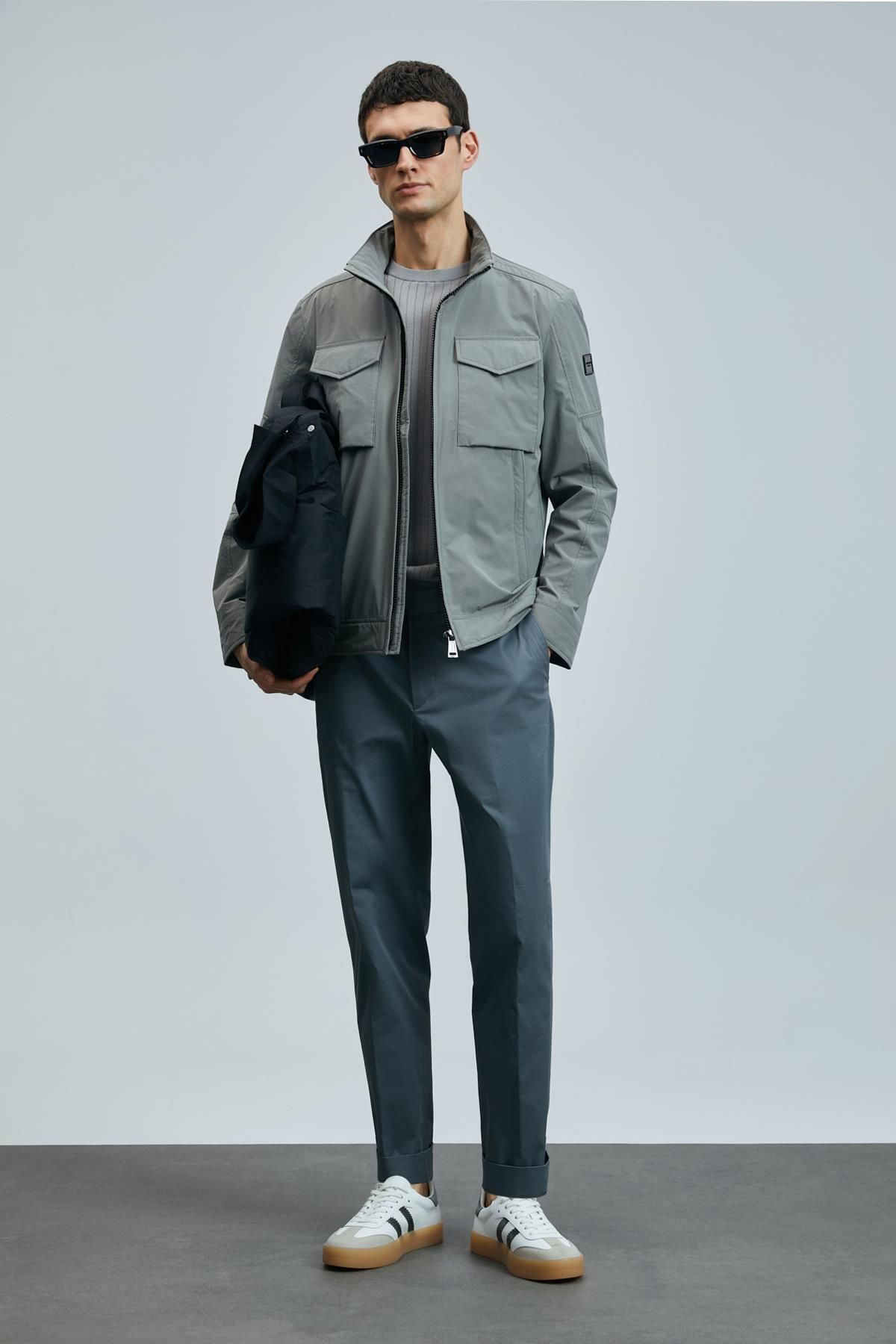 Lufian Plus Slim Fit Erkek Yeşil Chino Pantolon (111190339)
