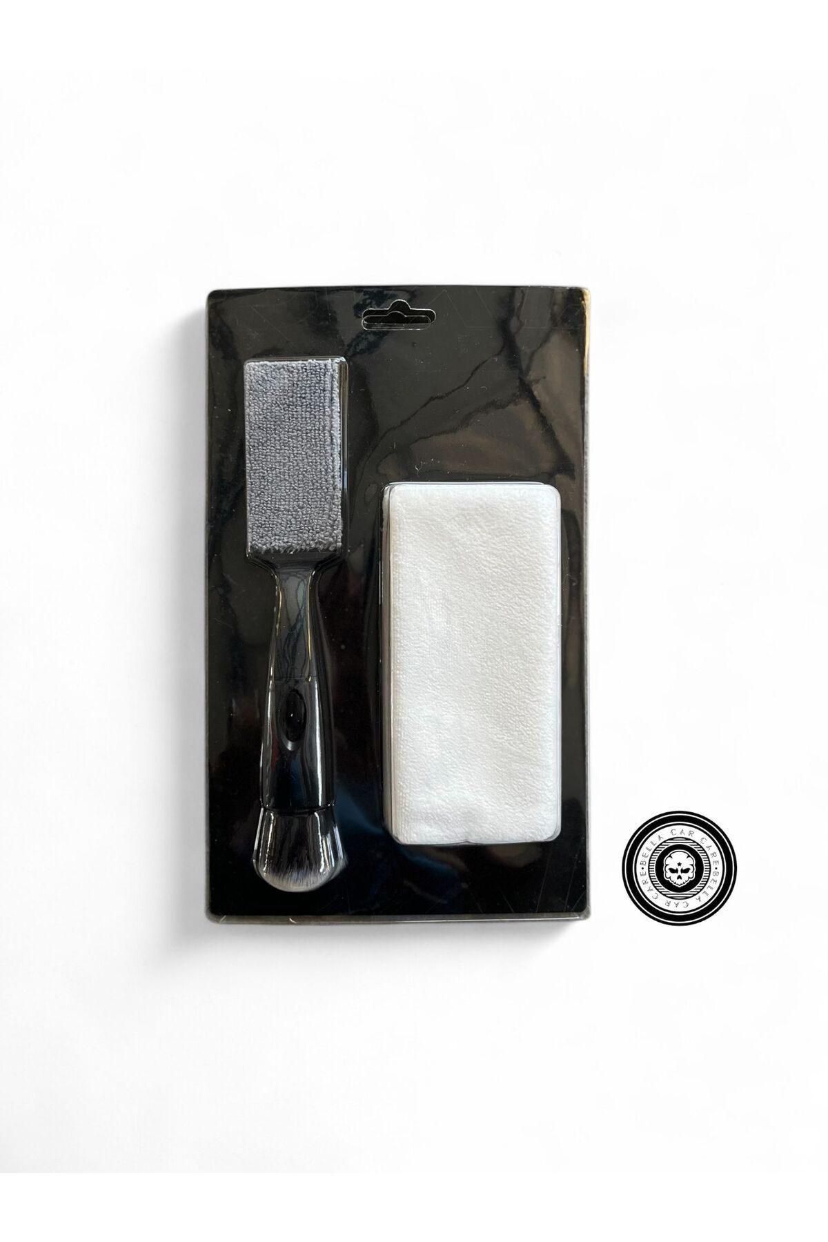 BELLA CAR CARE Detay Seti Çift Taraflı Fırça ve Klima Menfez Arası Mikrofiber Bez