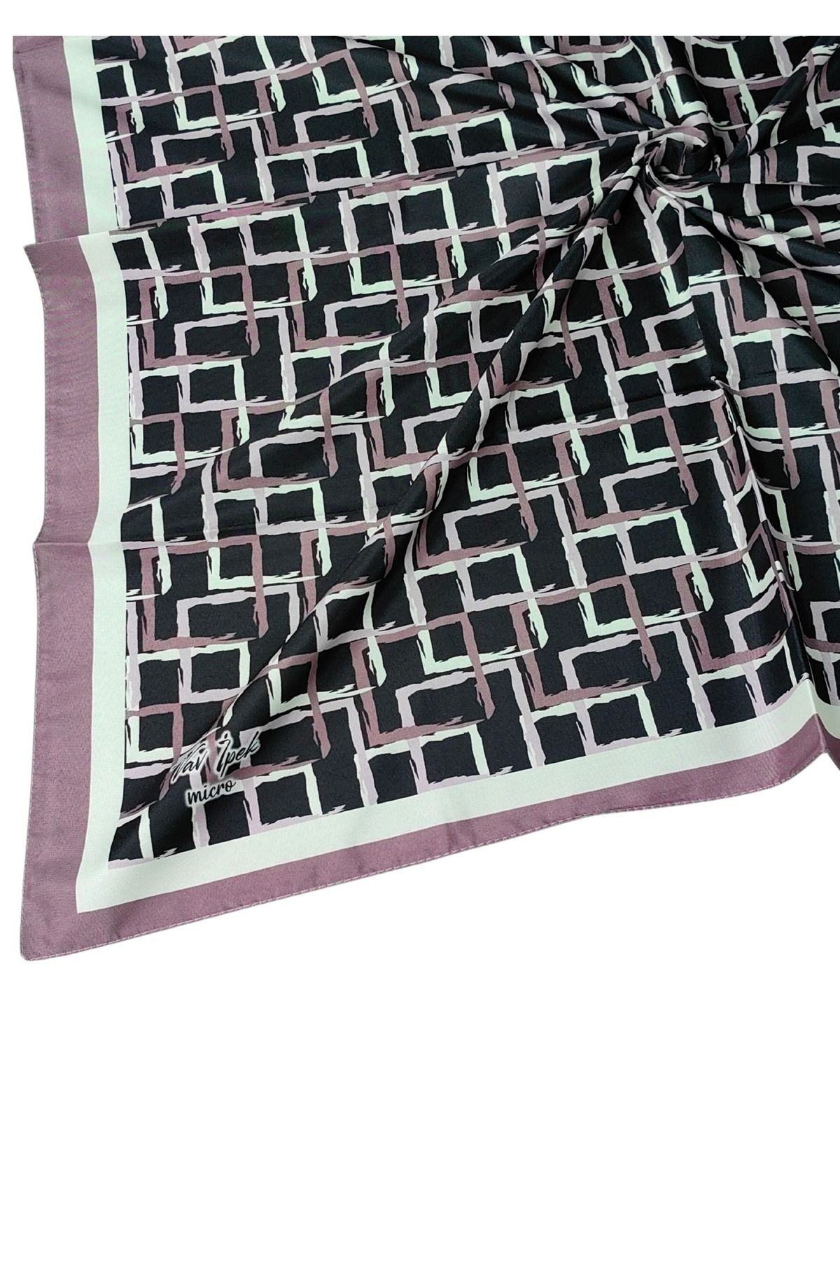 mim eşarp Vav İpek Kadın Micro Twill Sport Desenli Eşarp
