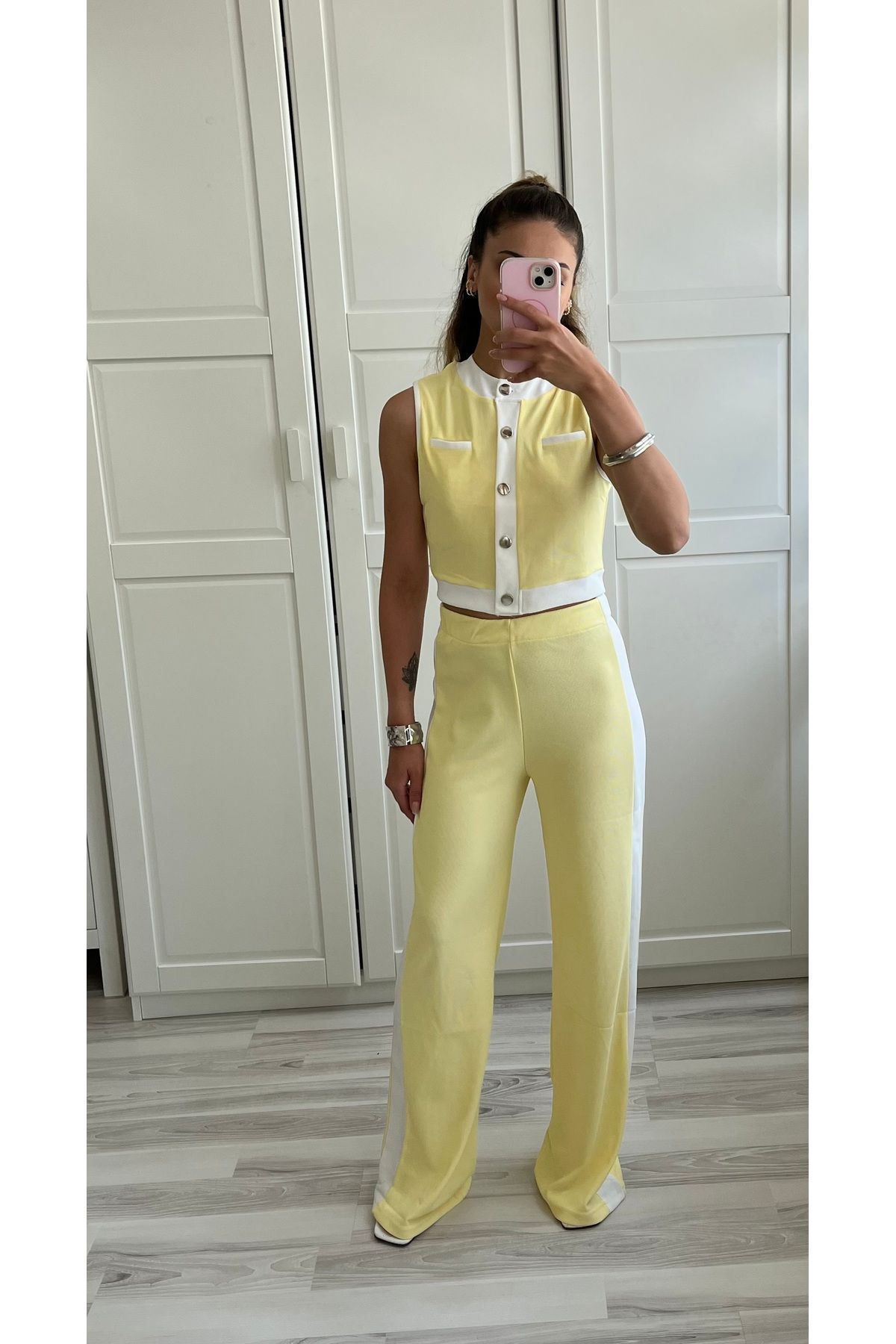 Butik Limon sarısı Eşofman Takımı