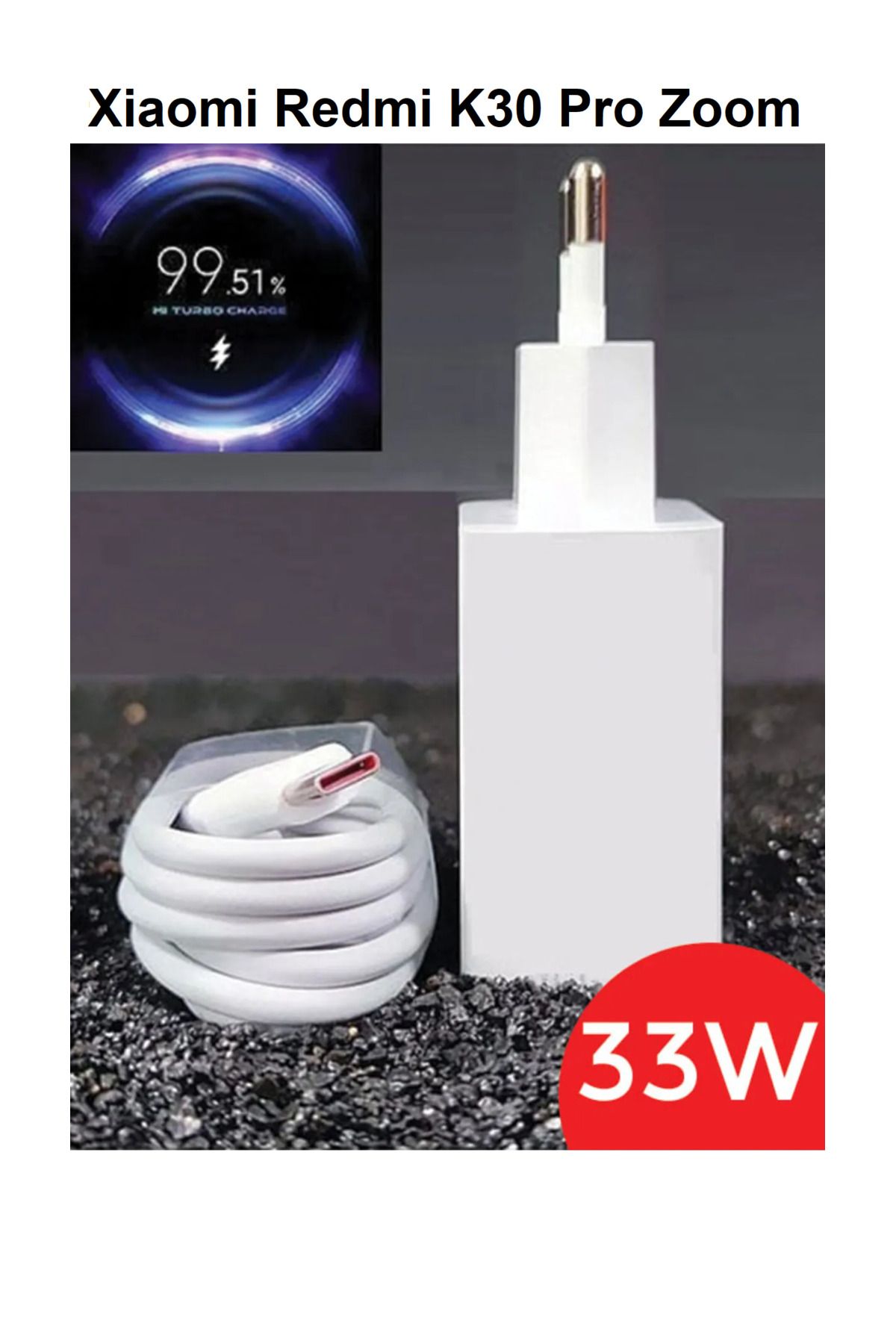 ERMER Redmi K30 Pro Zoom İçin 33W Süper Turbo Hızlı Şarj Aleti