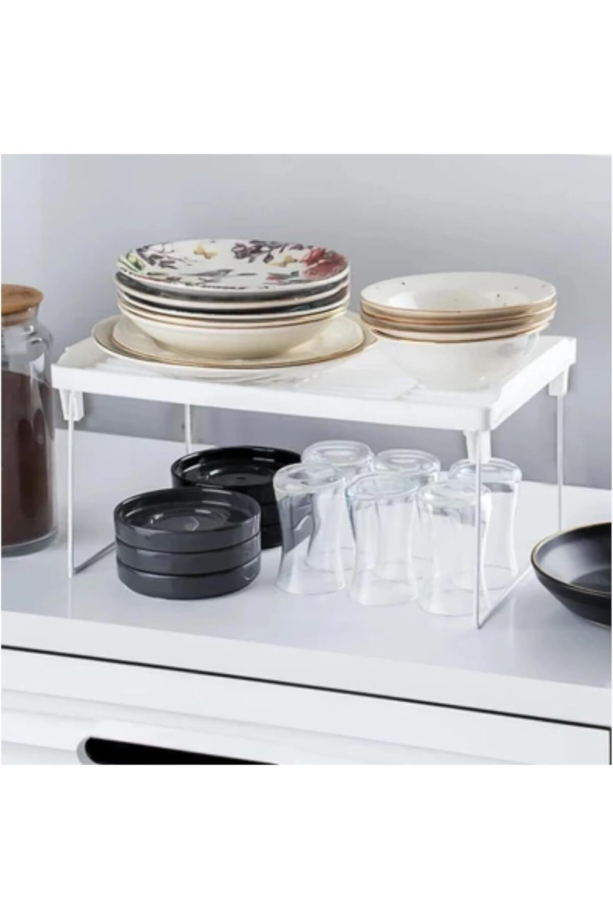 STOREMAX nffastore Kare Mutfak Organizer Raf - Delikli Tasarım, Çok Amaçlı Düzenleyici, Mutfak ve Banyo
