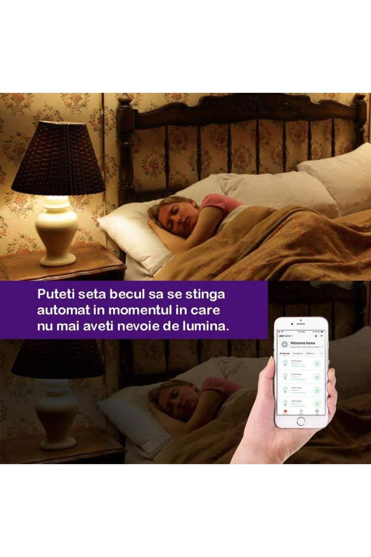 SIKS-P3 Smart RGB LED Bulb, Wi-Fi, E27, 10W, Voice Control, Compatible with Google Assistant 6