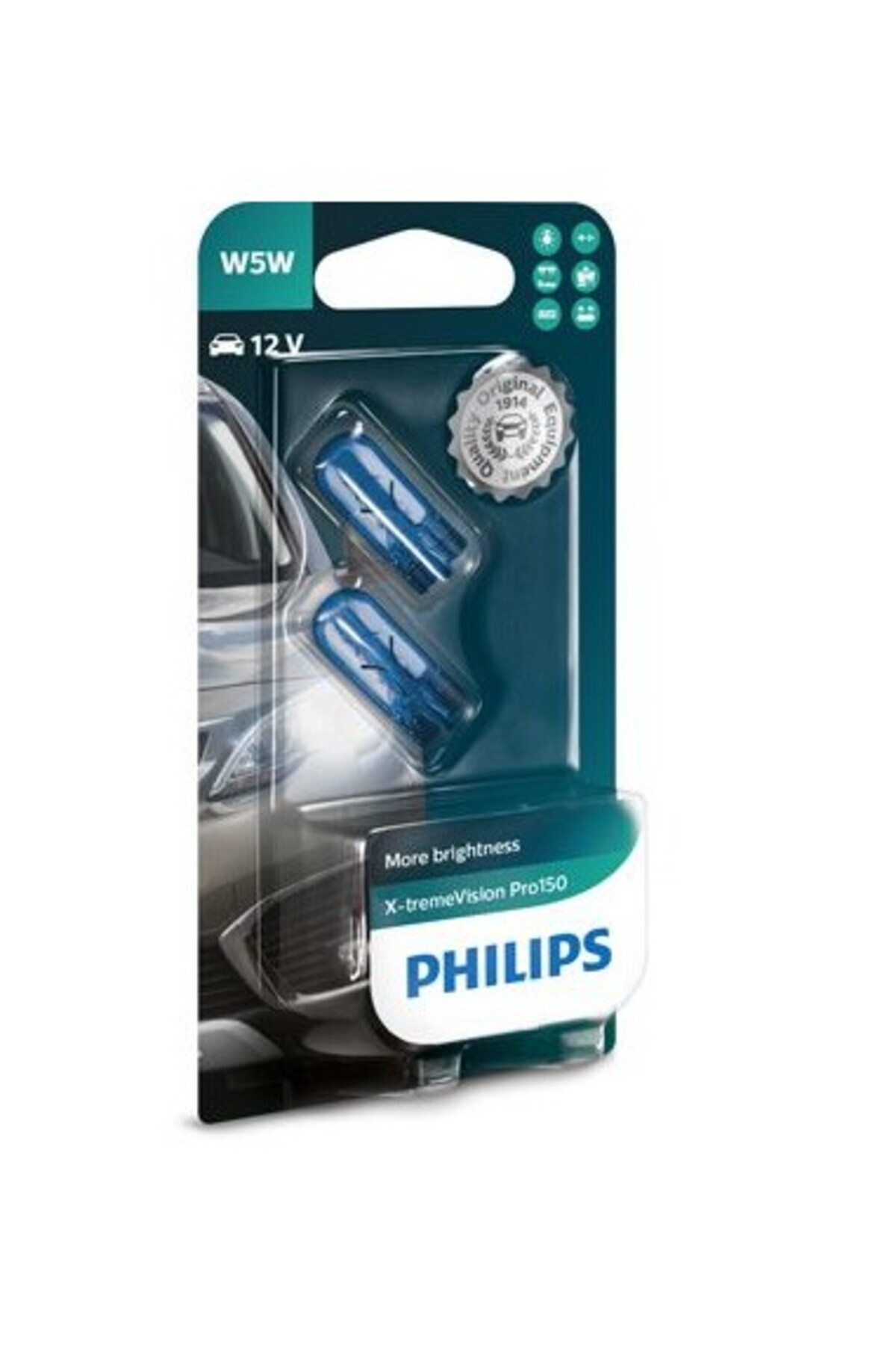 Philips Set De 2 Becuri W5w 12v X-treme Vision Pro150 Philips - One Size